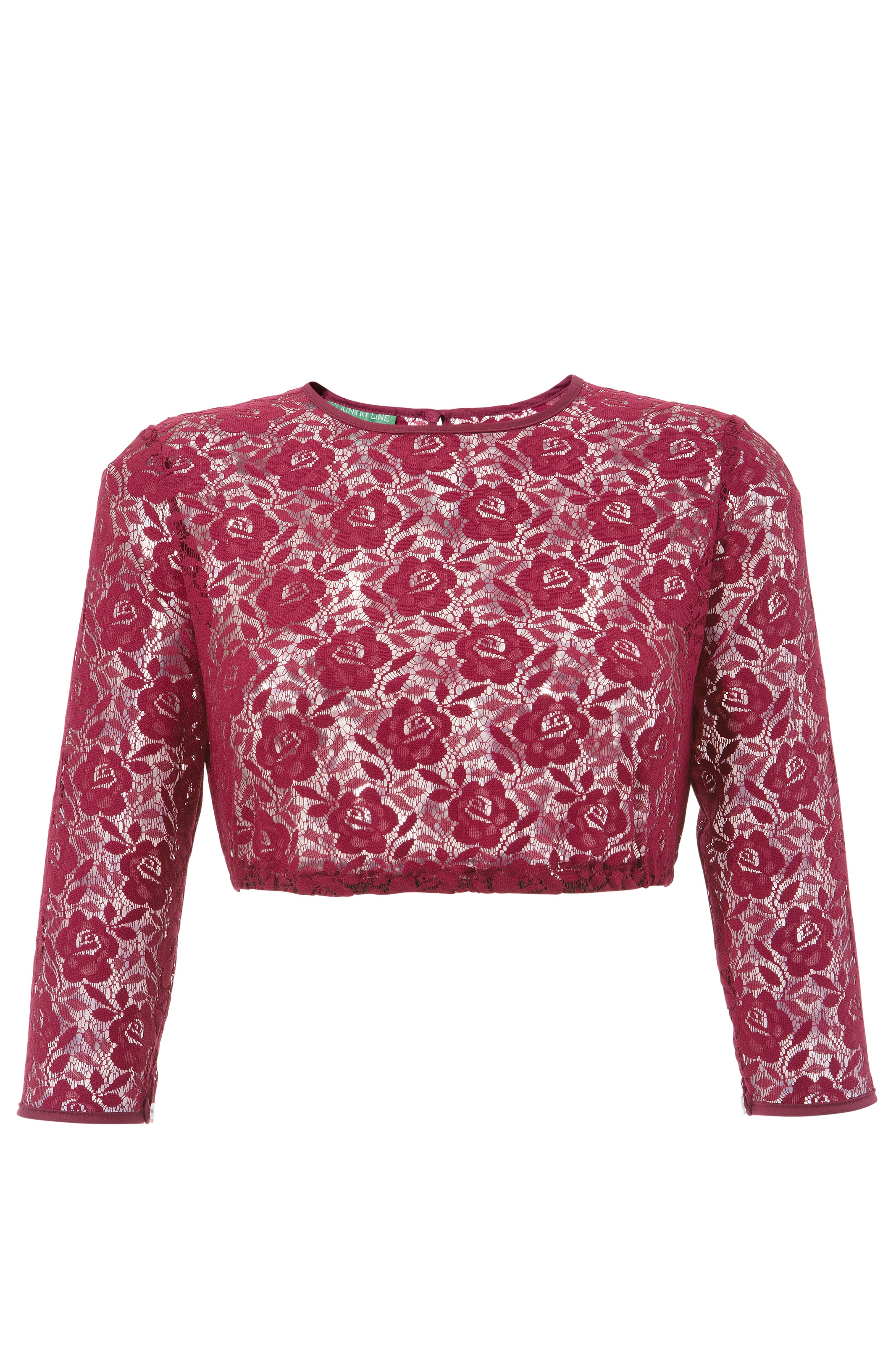 Dirndlbluse mit Knopfverschluss am Rücken