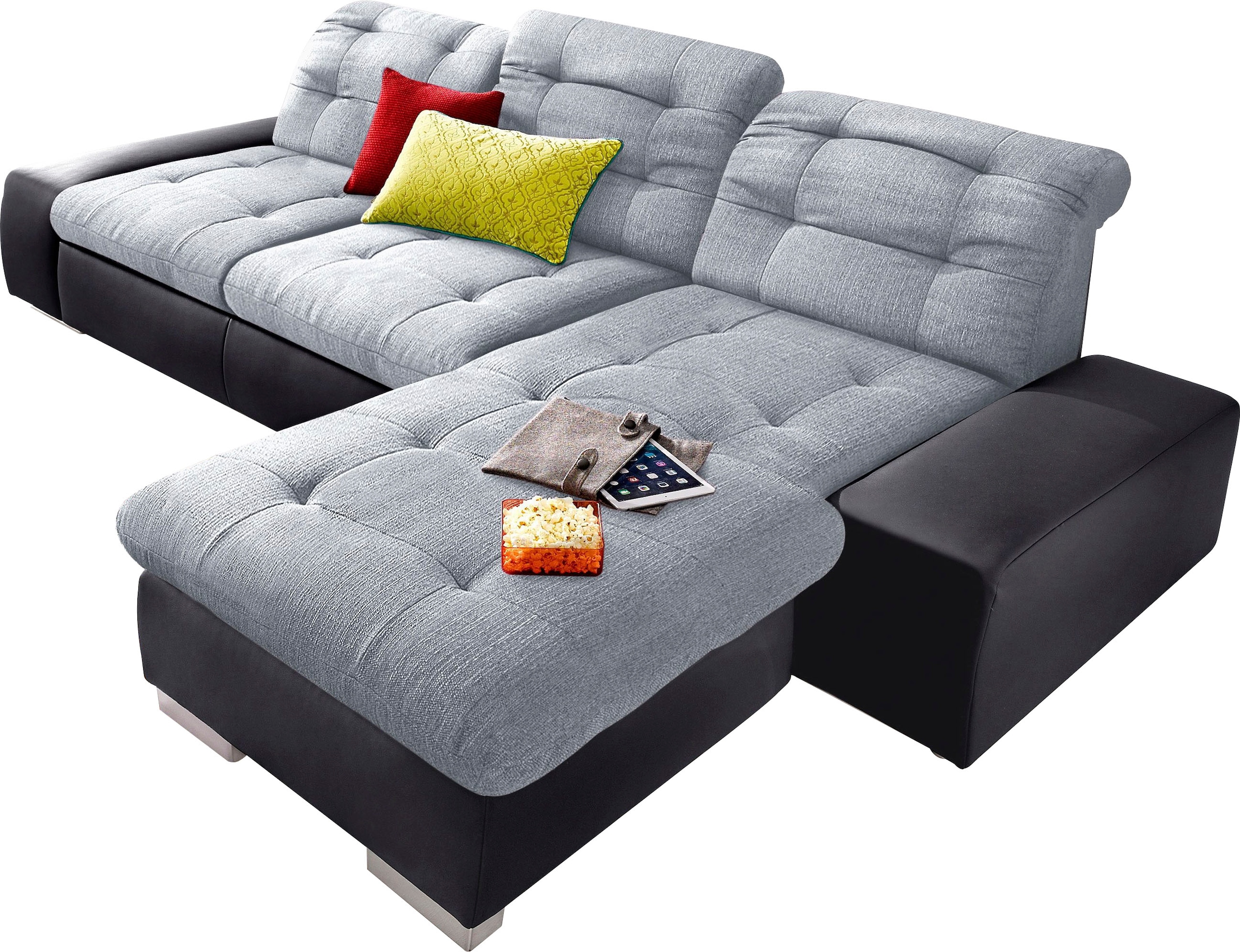 sit&more Ecksofa »Palomino L-Form« wahlweise XL oder XXL und mit Bettfunktion