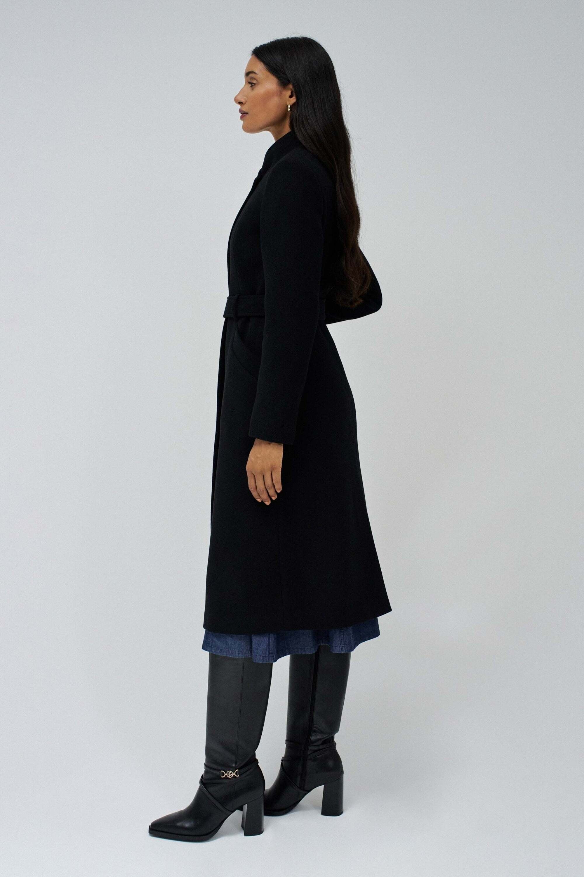 Salsa Wolljacke »Salsa Jeans Wollmantel Long Wool Peacoat With Belt«