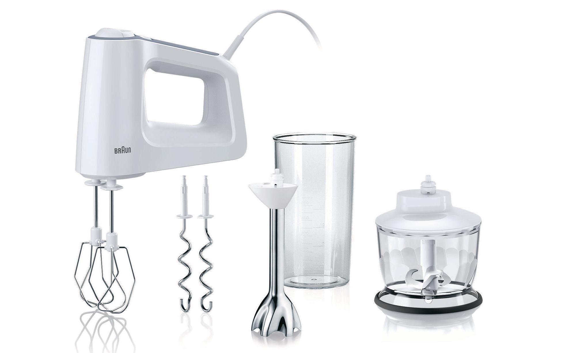 Braun Handmixer »MultiMix 3 HM3137WH Weiss«, 500 W