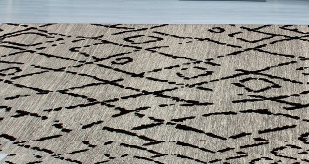 Image of Kayoom Teppich "River 110" rechteckig 10 mm Höhe Jacquard, Retro- und Vintage-Design, Baumwollrücken
