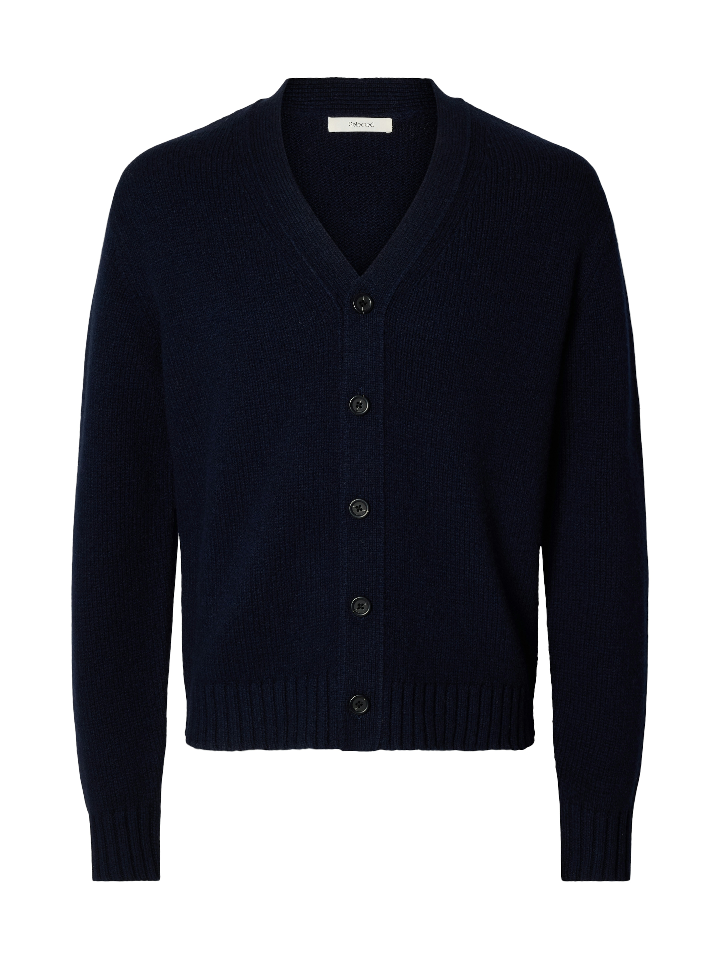SELECTED Veste en tricot »SLMCODY LS KNIT CARDIGAN NOOS« Mélange de laine, coupe régulière