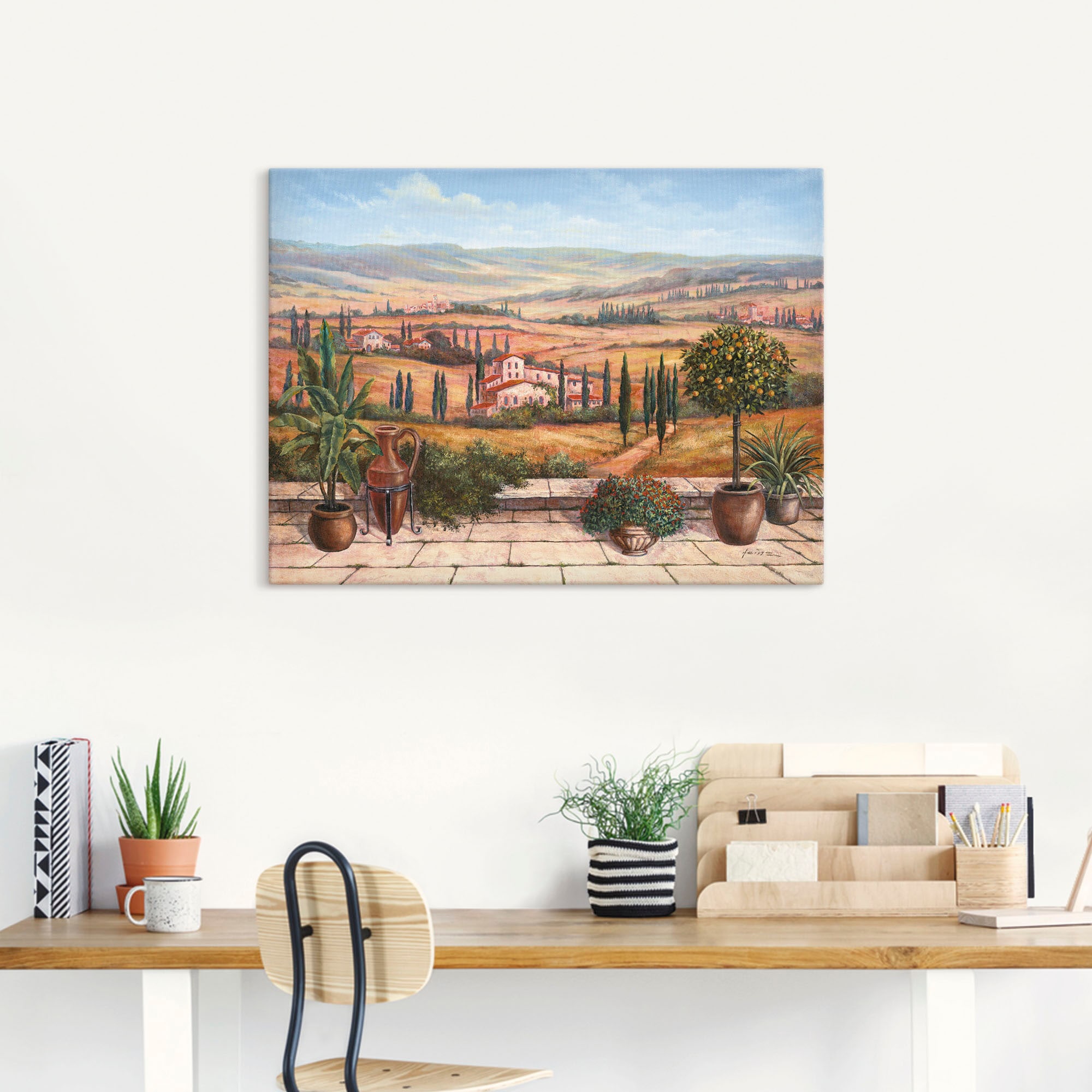 Artland Wandbild »Terrasse«, Europa, (1 St.), als Alubild, Outdoorbild, Leinwandbild, Poster in verschied. Grössen