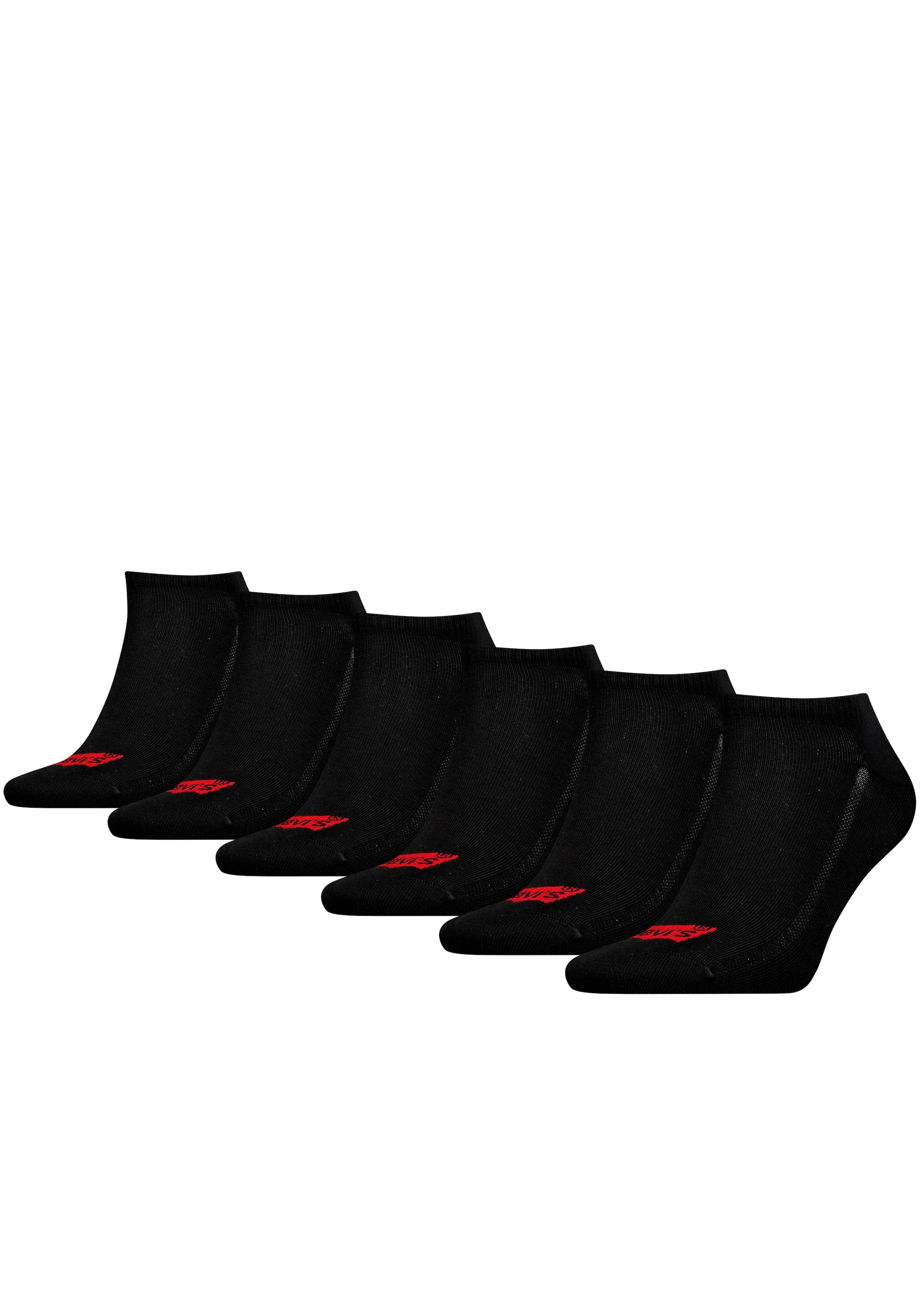 Image of Levis Sneakersocken "LEVIS LOW CUT BATWING LOGO 6P ECOM" Packung, 6 Paar, 6 Stk. tlg. mit breitem Logobund