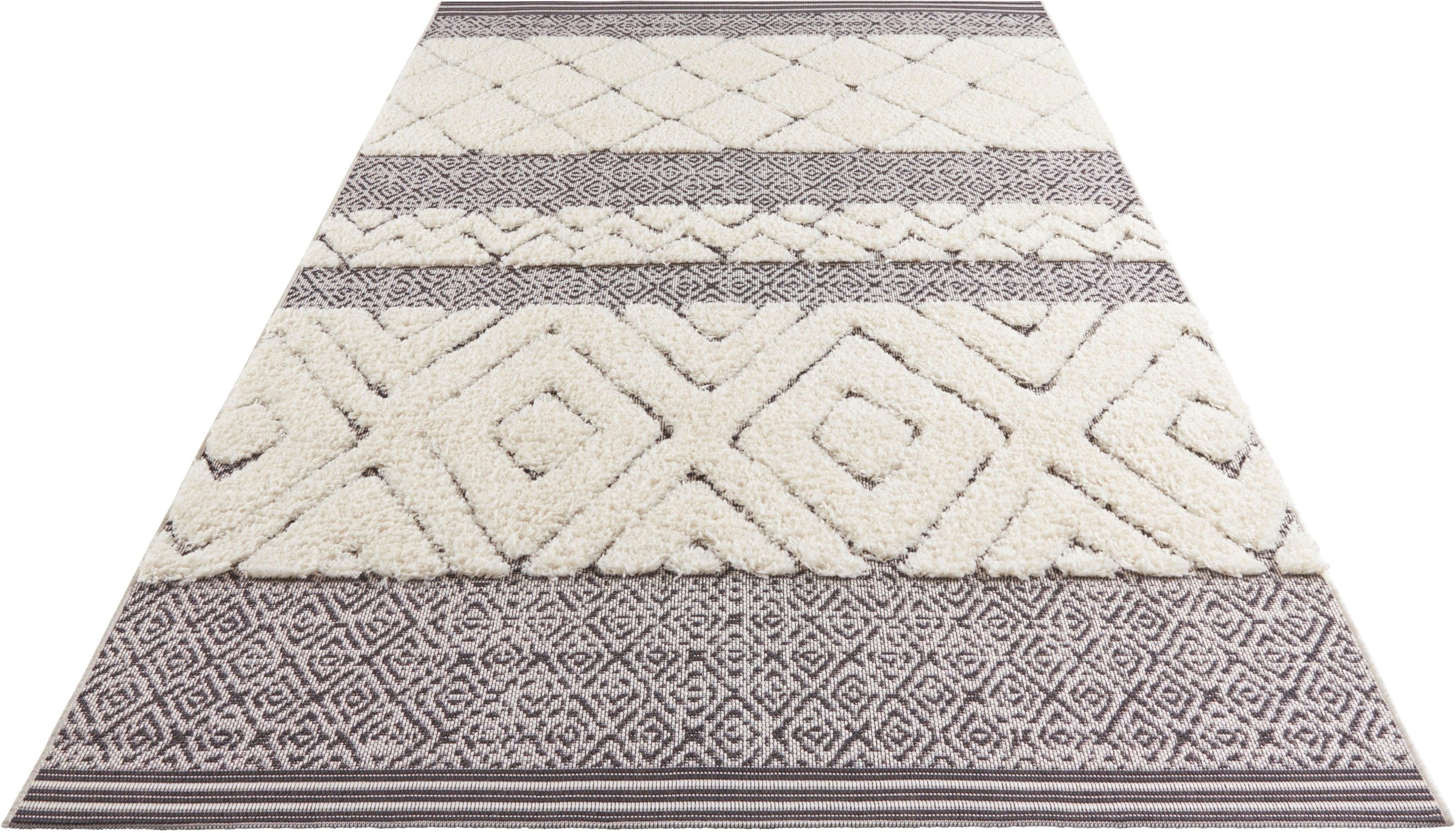 Image of MINT RUGS Teppich »Todra«, rechteckig, 22 mm Höhe, In- & Outdoor geeignet, im Boho-Stil, Sisal-Optik, Hoch-Tief-Struktur, ideale Teppiche für Terrasse, Balkon, Wohnzimmer & Schlafzimmer bei Ackermann Versand Schweiz