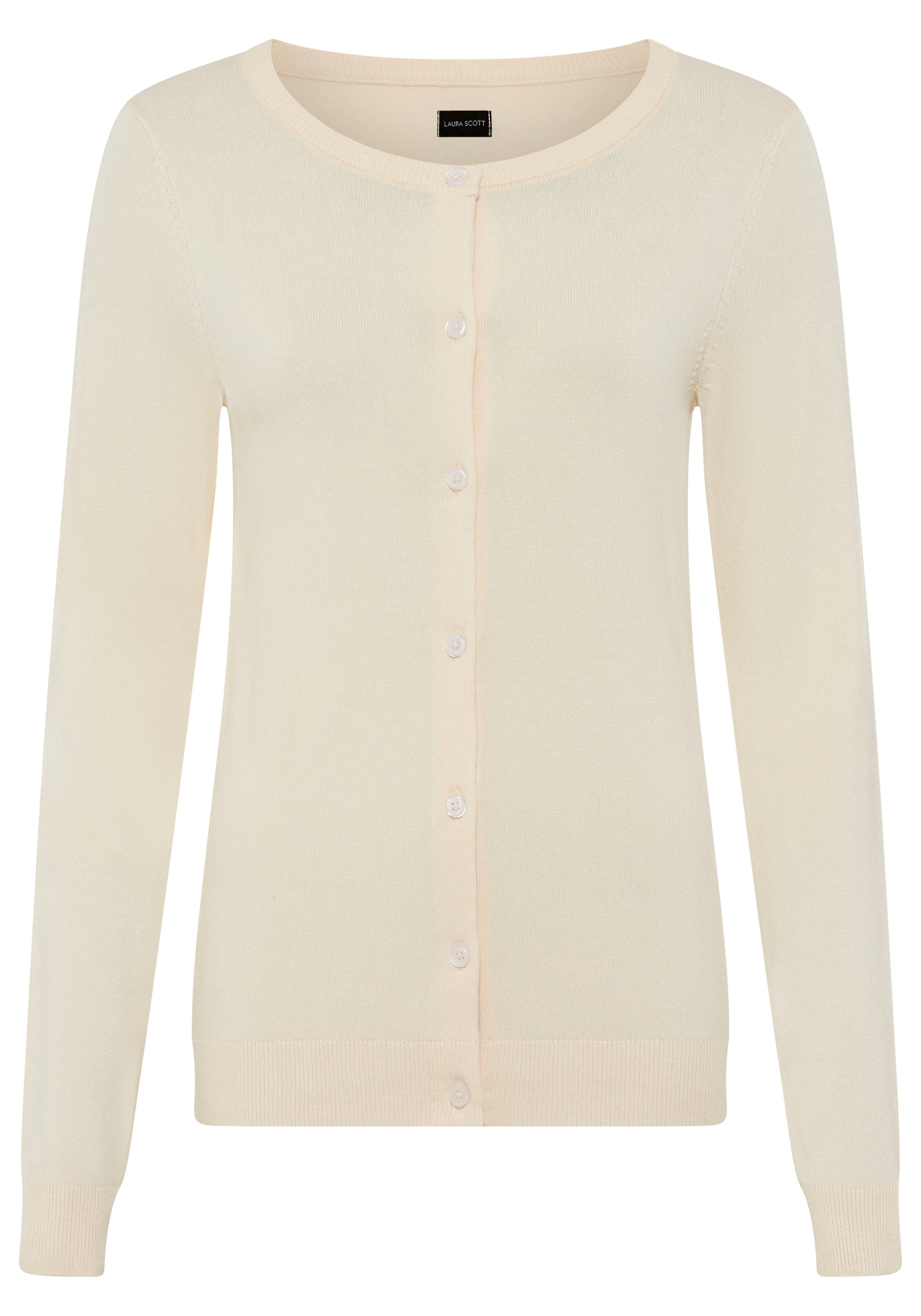 Laura Scott Strickjacke leichte Übergangsstrickjacke aus Feinstrick