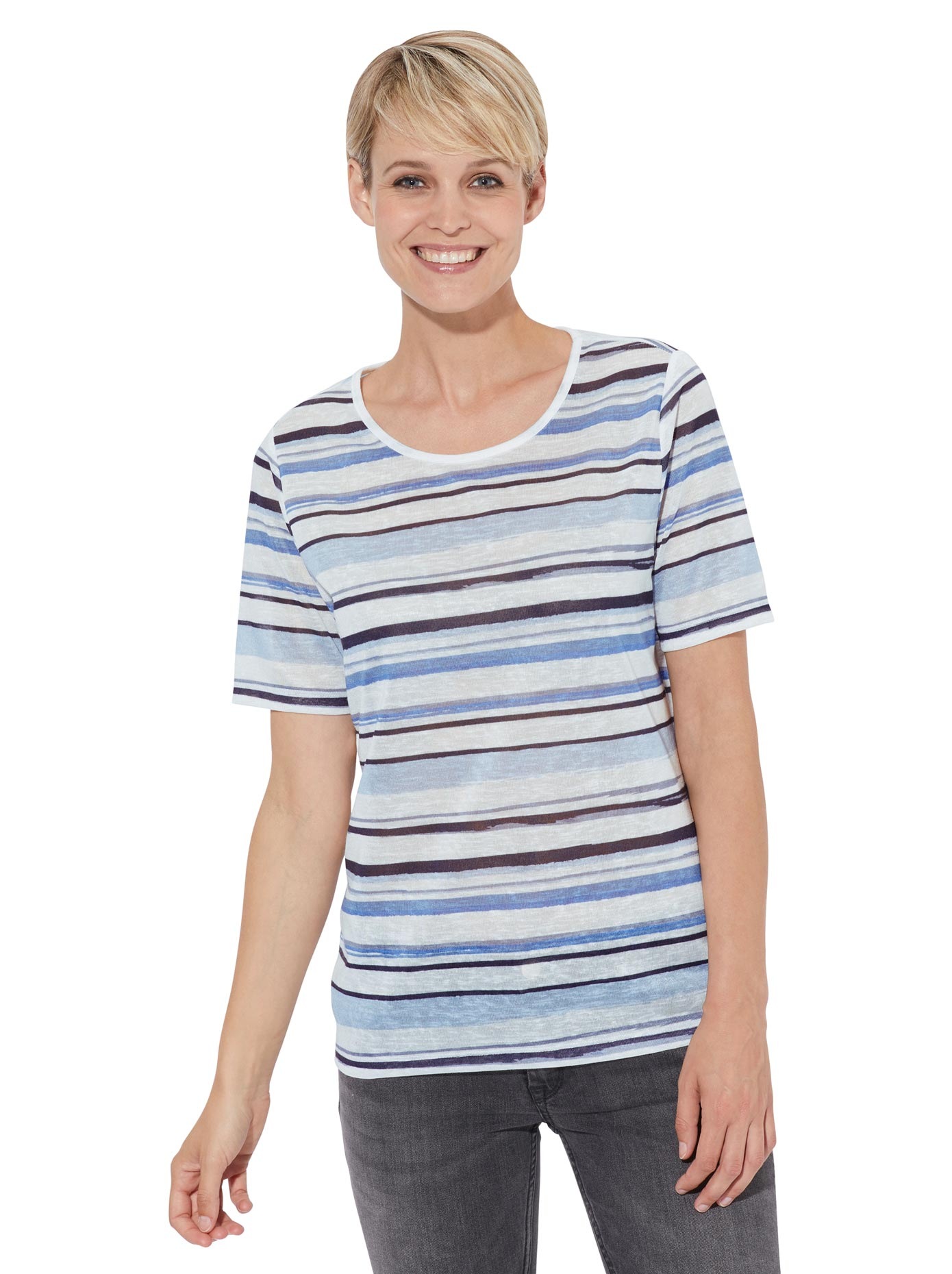 Image of Casual Looks Print-Shirt »Rundhals-Shirt«, (1 tlg.) bei Ackermann Versand Schweiz