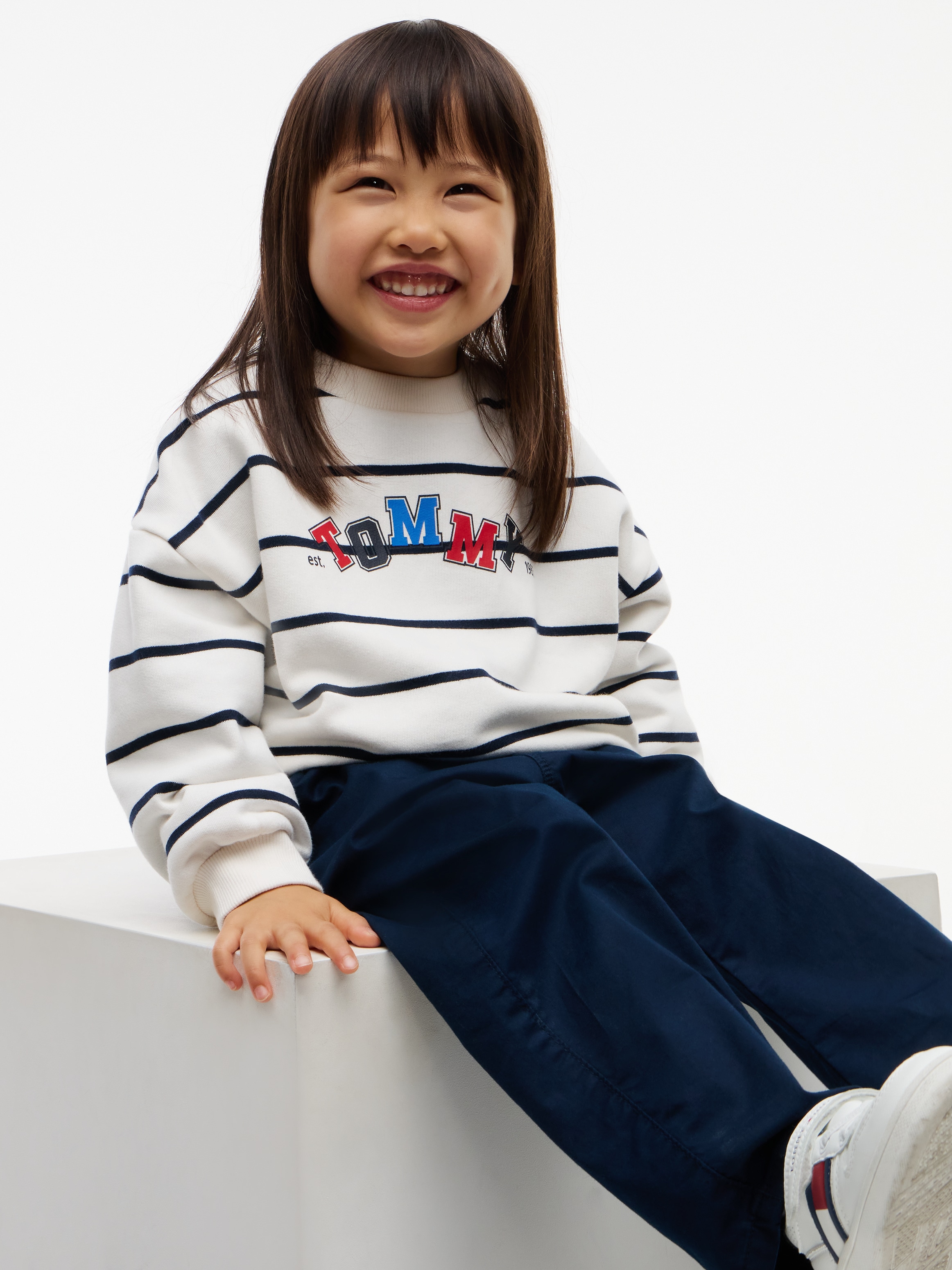 Tommy Hilfiger Sweatshirt , Rundhalsausschnitt, Regular Fit, für Babys und Kinder

