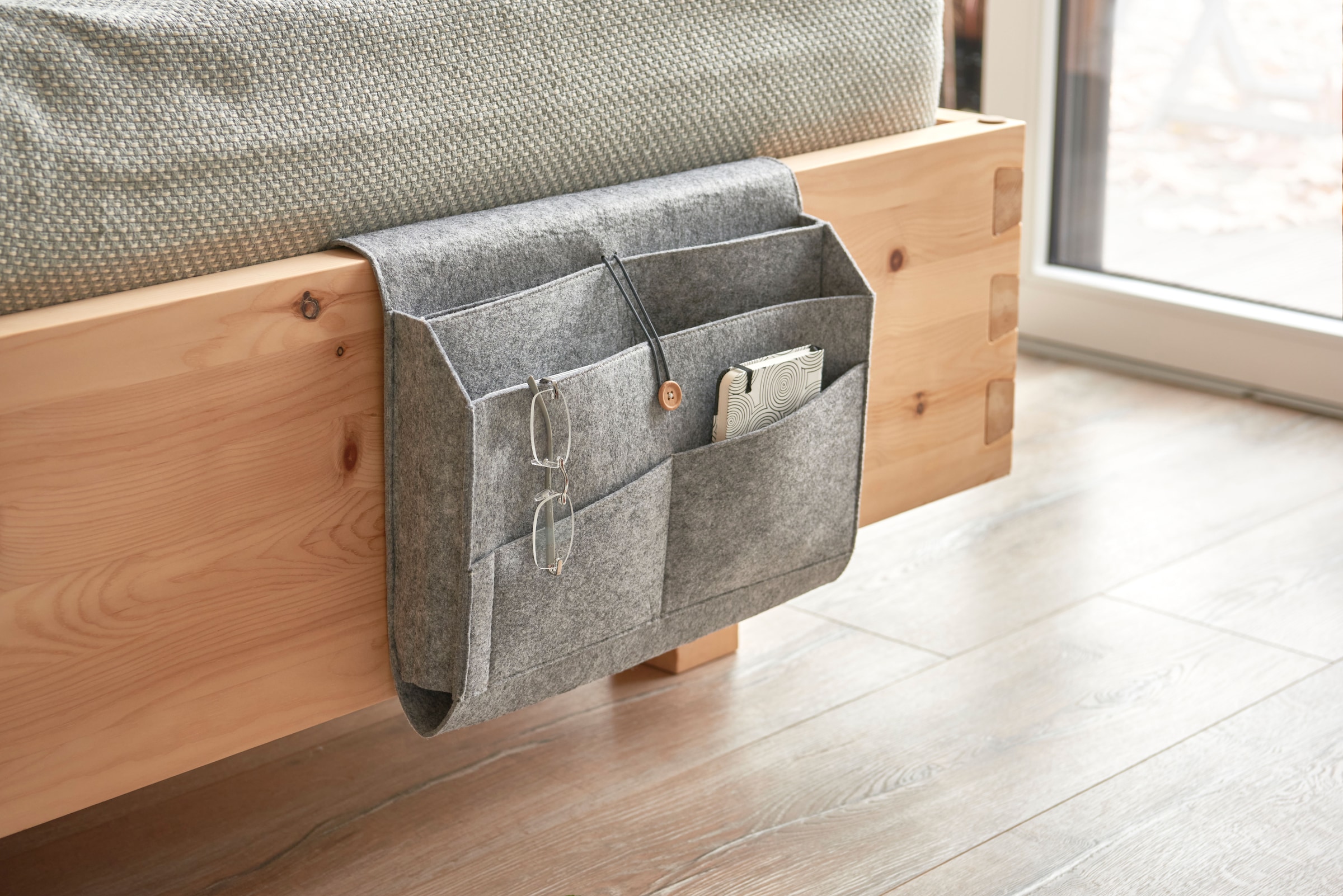 Zeller Present Sac de rangement »Couch-Organizer, Filz, grau«