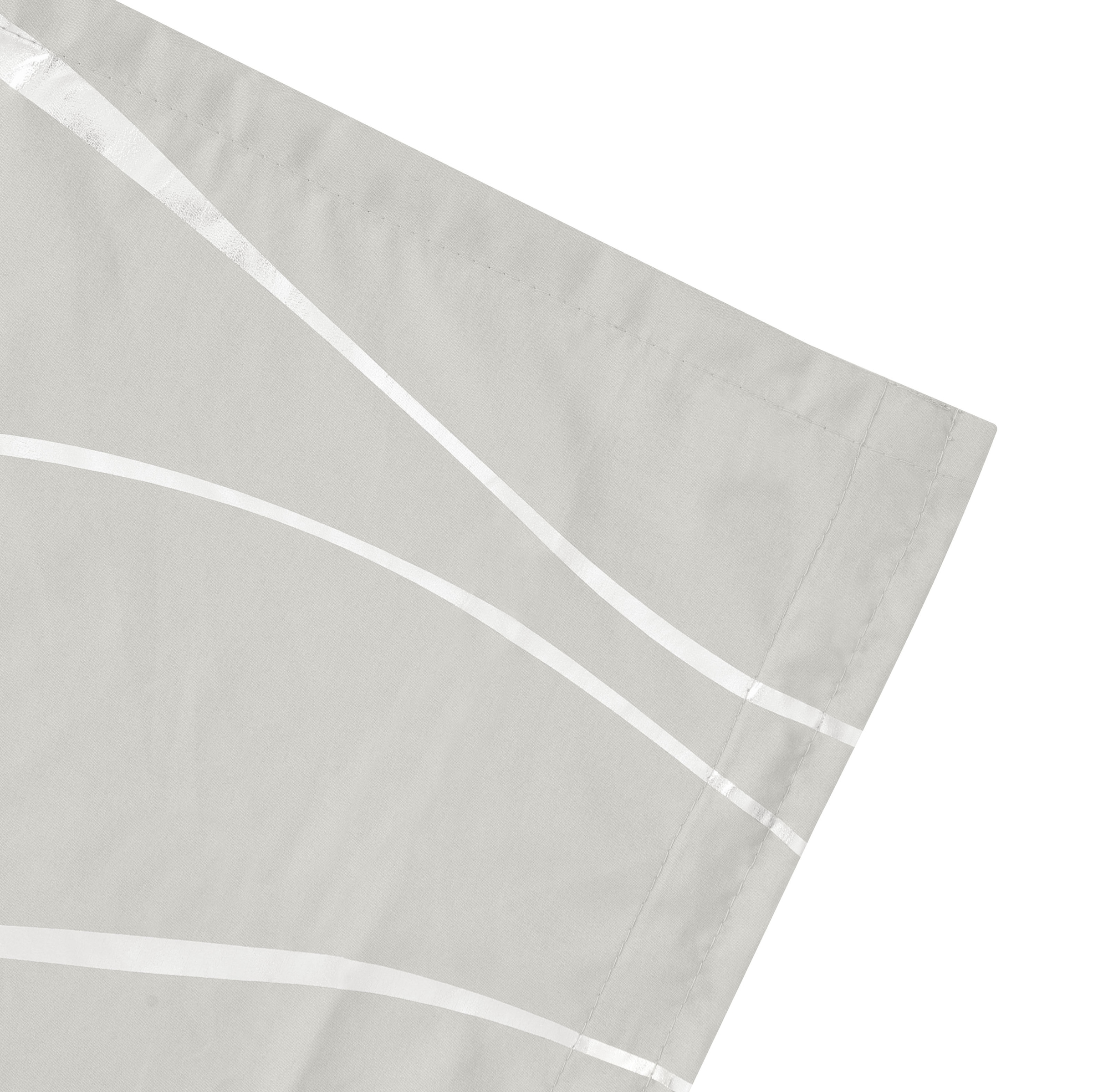 GOODproduct Rideau »Quinnton« Bande volante 2 cuis tlg. accents métalliques, ruban froncé, beau tissu, moyen-léger