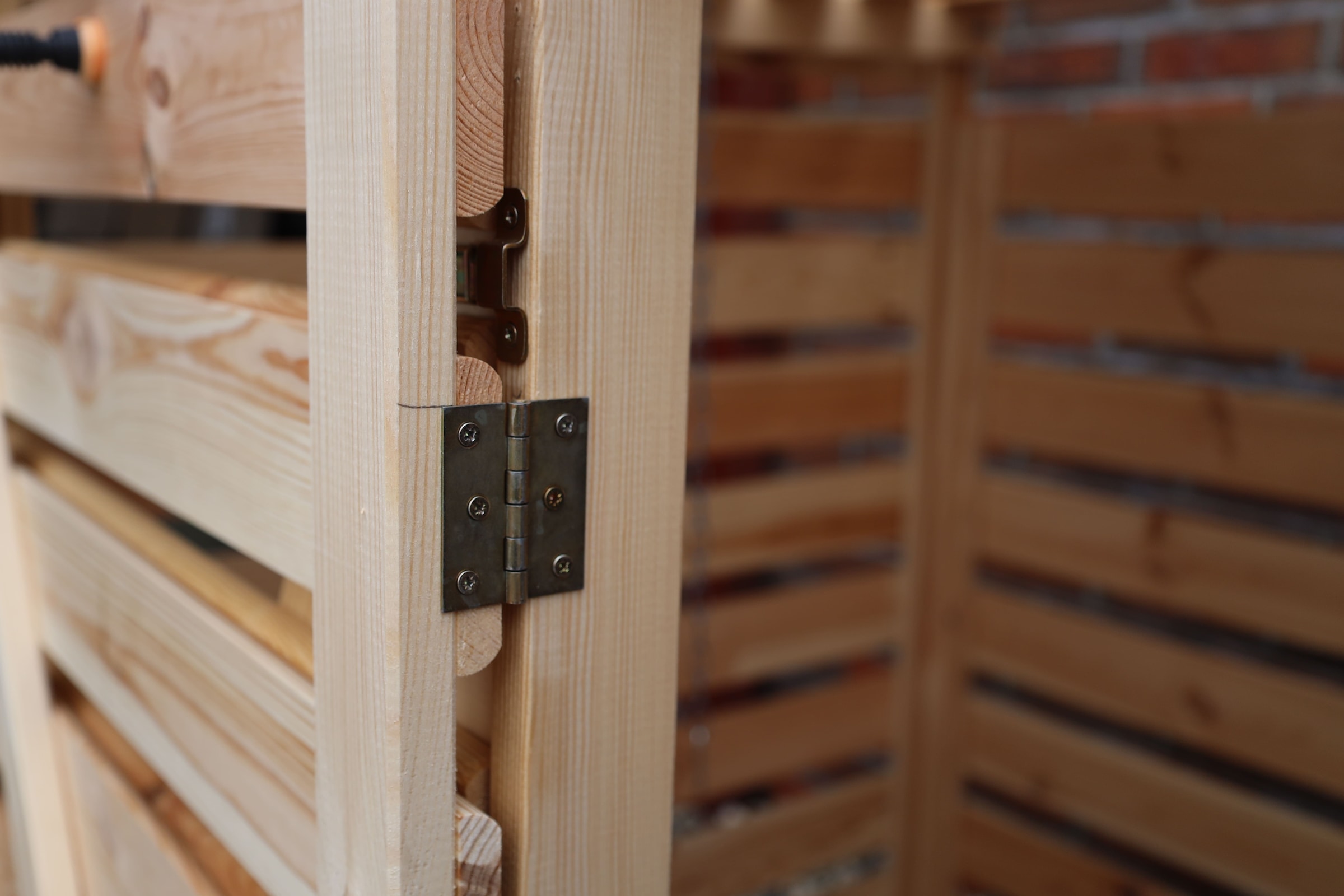 promadino Coffre à poubelles »Vario V« pour 2 x 240 l, couleur bois