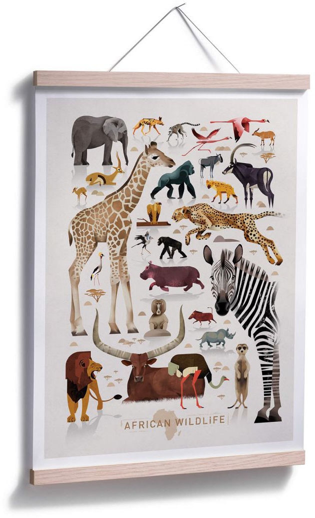 Wall-Art Poster Wandposter Wandbild, bequem Bild, Afrika, (1 kaufen St.), Poster, »Africa«
