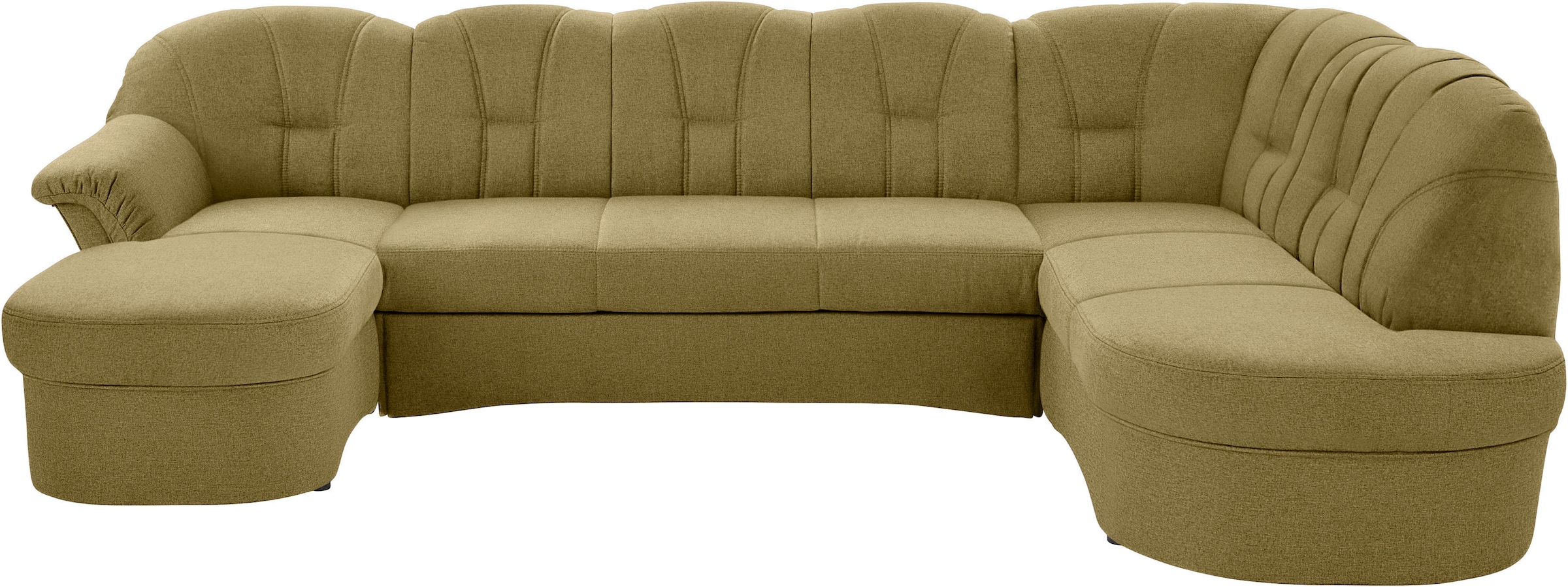 DOMO collection Wohnlandschaft »Papenburg U-Form« in grosser Farbvielfalt, wahlweise Bettfunktion, frei im Raum stellbar