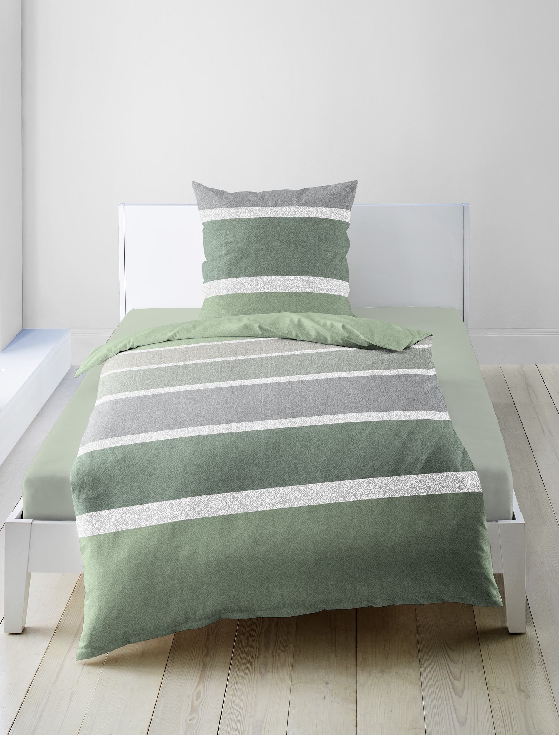 BIERBAUM Linge de lit »Bettwäsche 4184« 2 Renforce, 100  % Baumwolle, pflegeleicht