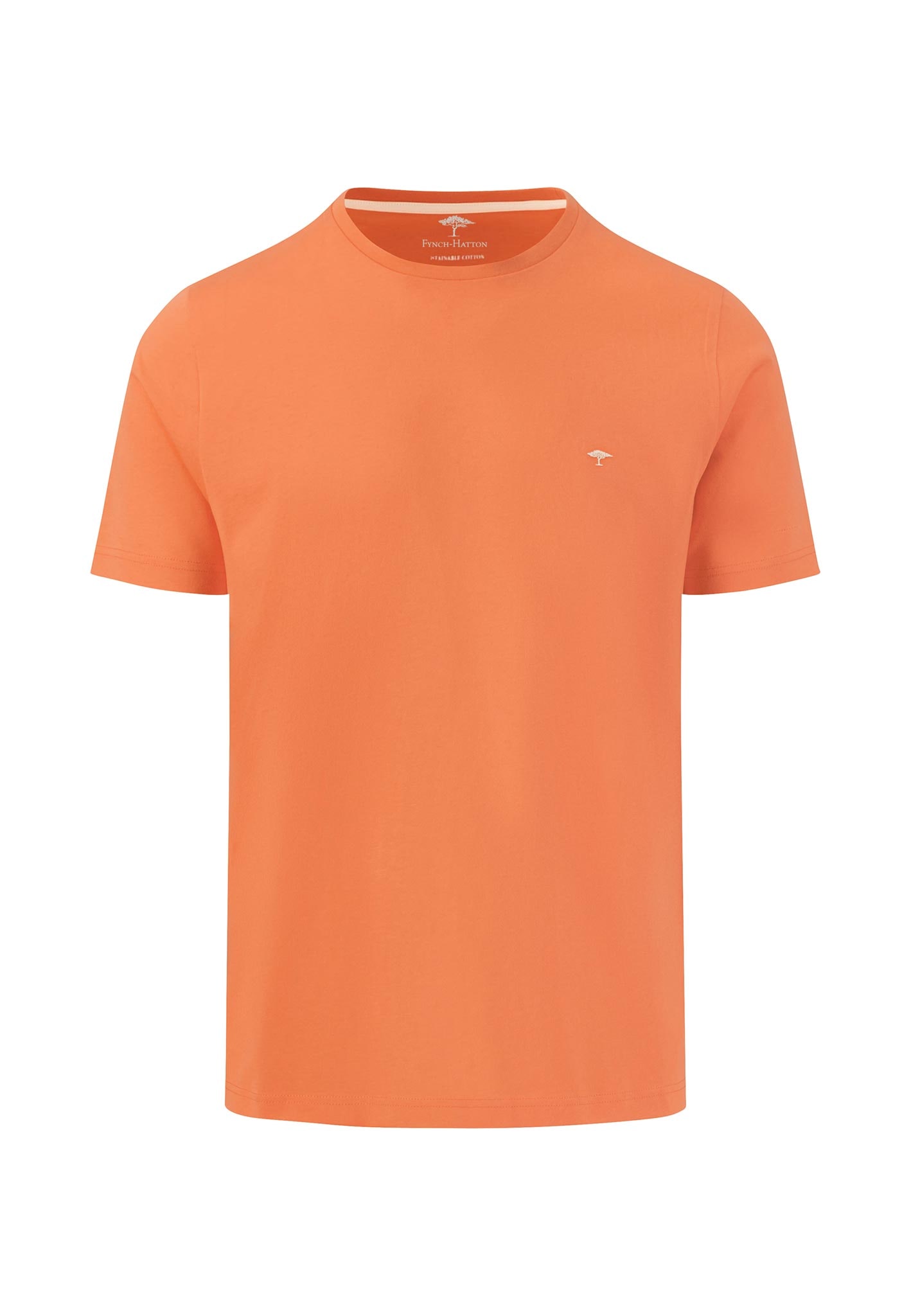 T-Shirt »FYNCH-HATTON Basic T-Shirt«, (1 tlg.), unifarben