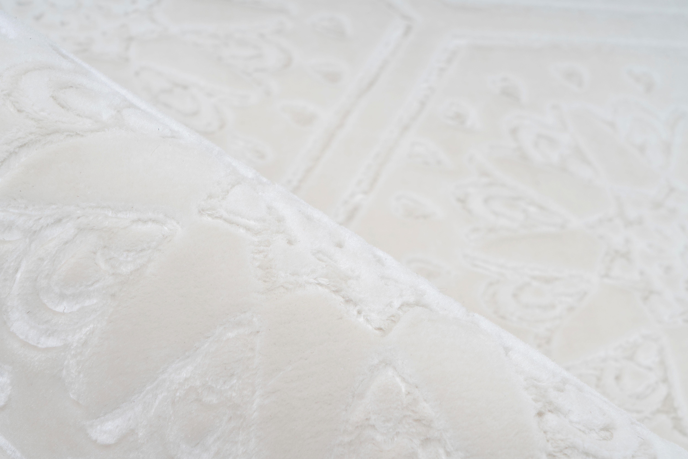 calo-deluxe Teppich »Latemar 300« rechteckig 7 mm Höhe weiche Fell Haptik, Relief Muster, Wohnzimmer, Schlafzimmer