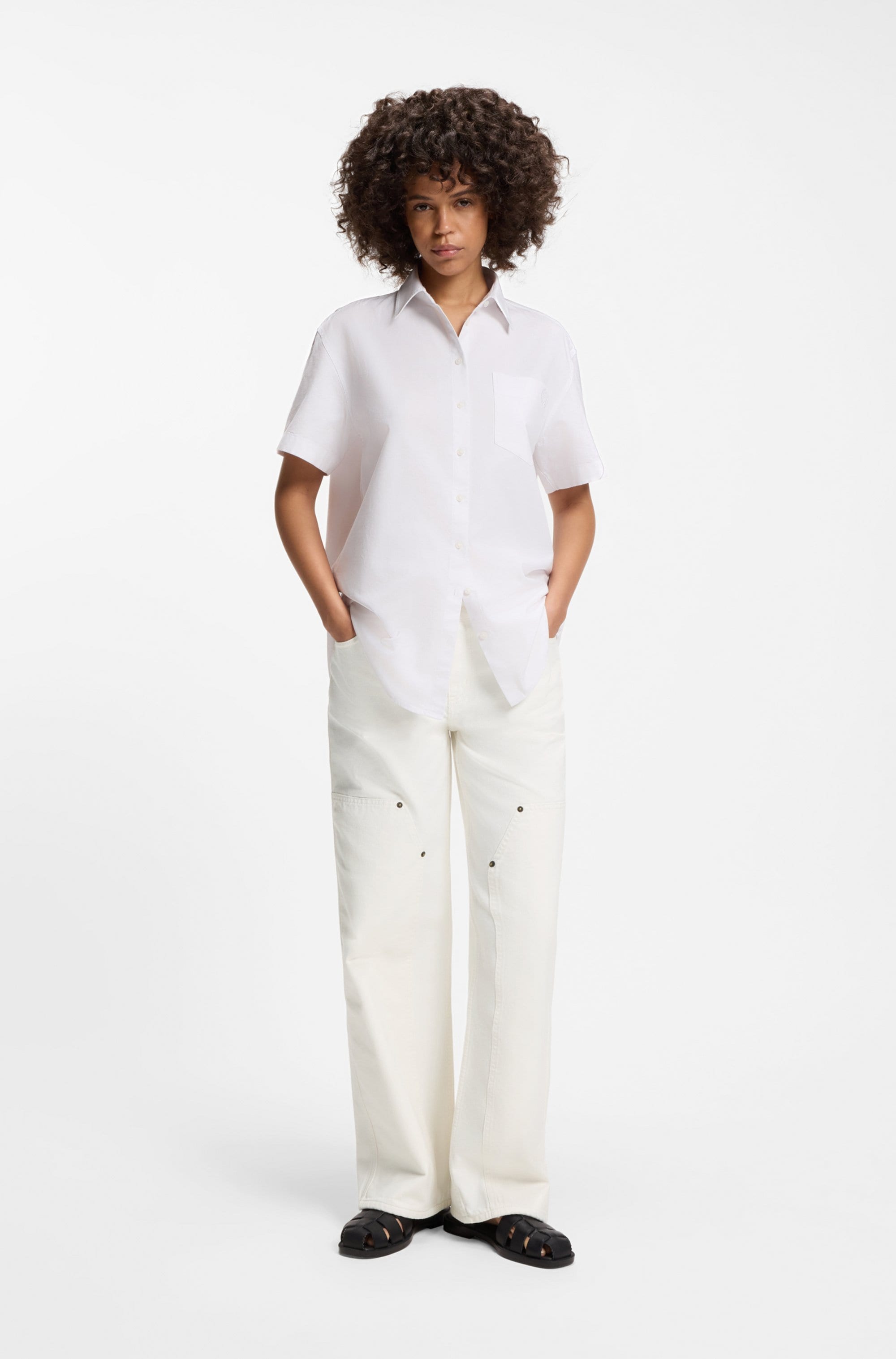 HUGO Blue Jeans large »Gamala« Mid Rise, Baggy