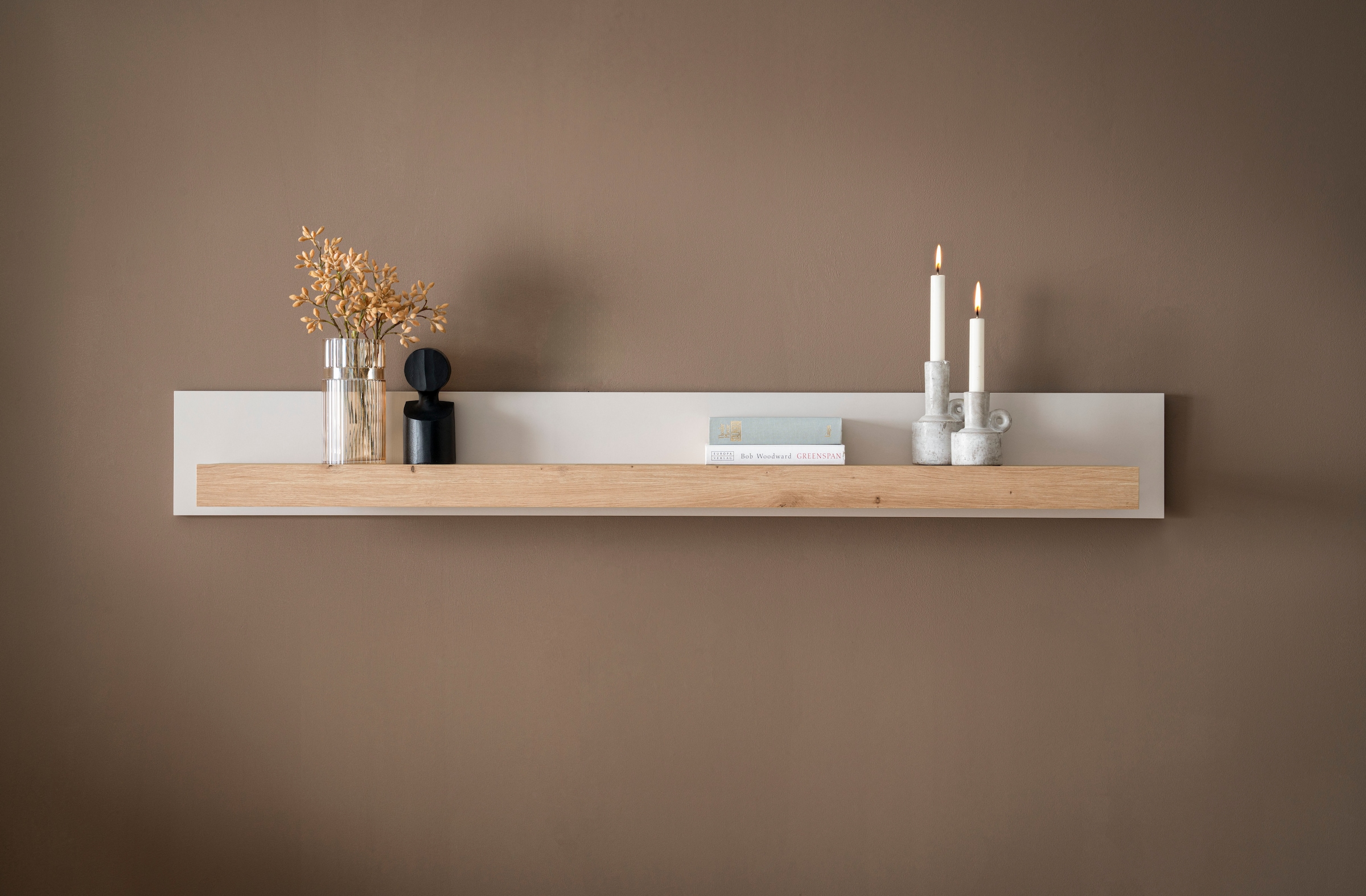 Home affaire Wandboard »Sonora, modernes Wandregal, Wandhalter mit Ablagefläche, 159 cm breit« vielseitig einsetzbares Hängeregal, in zwei Grössen verfügbar