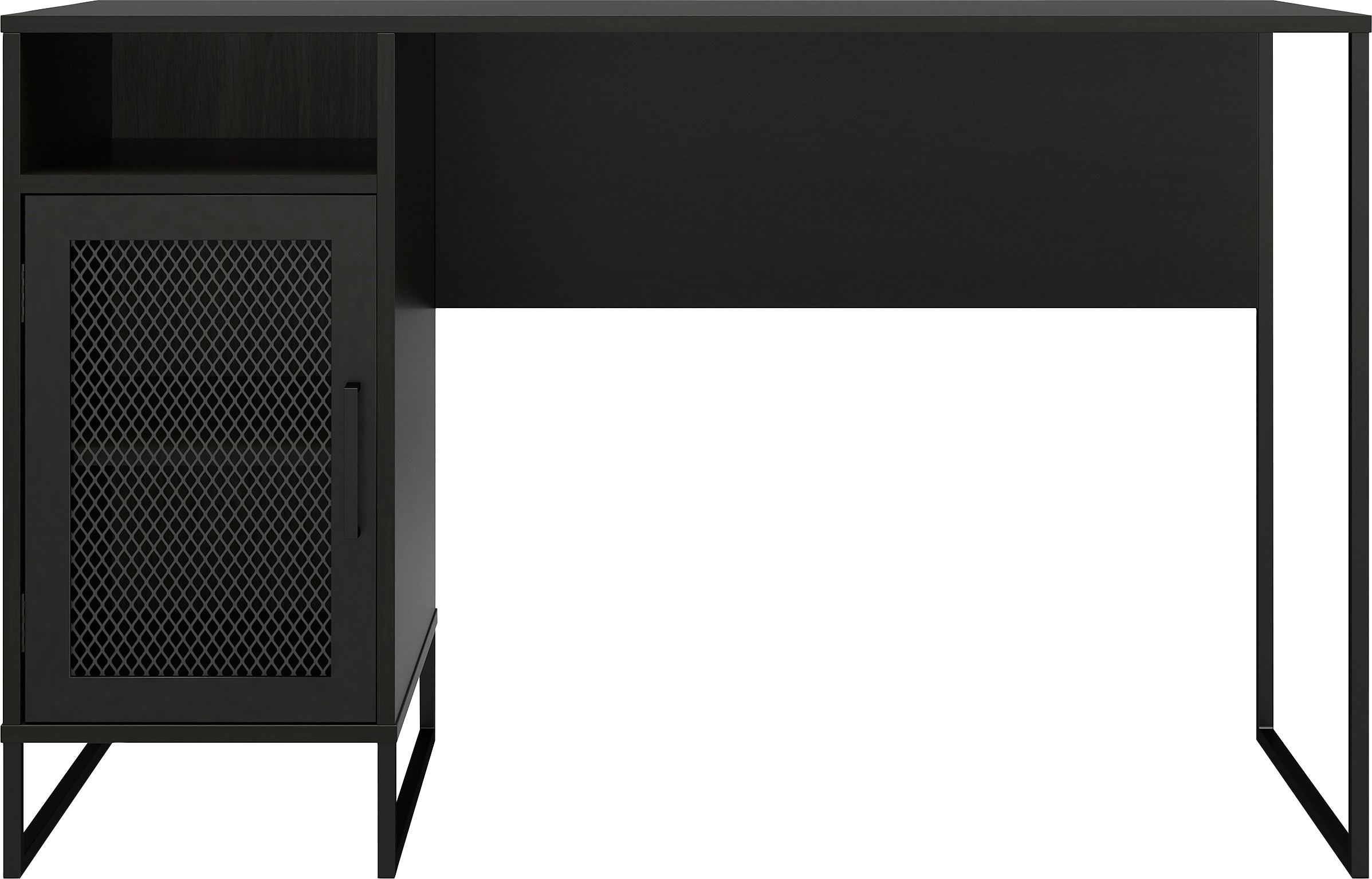 Dorel Home Schreibtisch »Purdue«, (1 St.), Tür mit Magnetverschluss, Gestell aus Metall, Höhe 76,5 cm