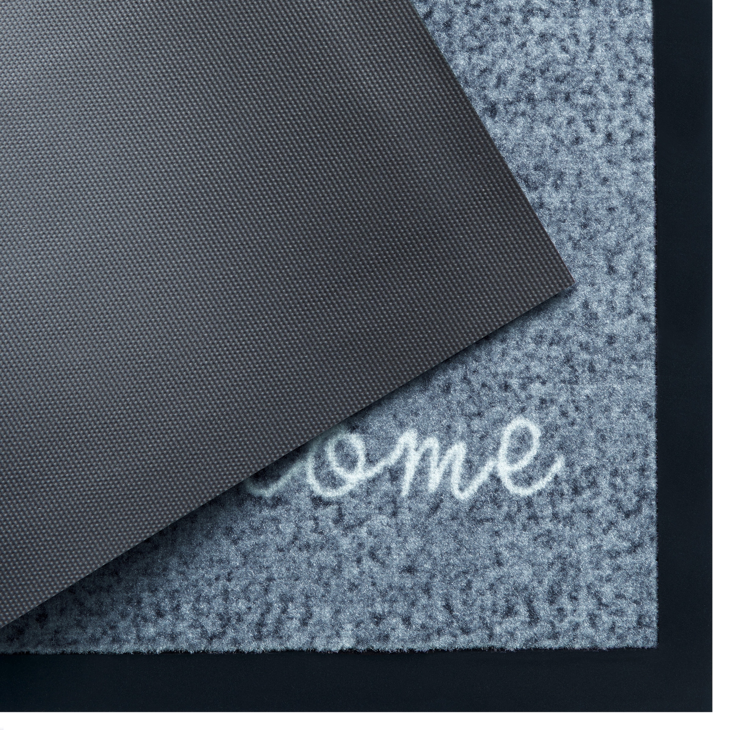 my home Fussmatte »Welcome«, rechteckig, 5 mm Höhe, Schmutzfangmatte, Türmatte, In- und Outdoor, Schrift, Läufer, waschbar