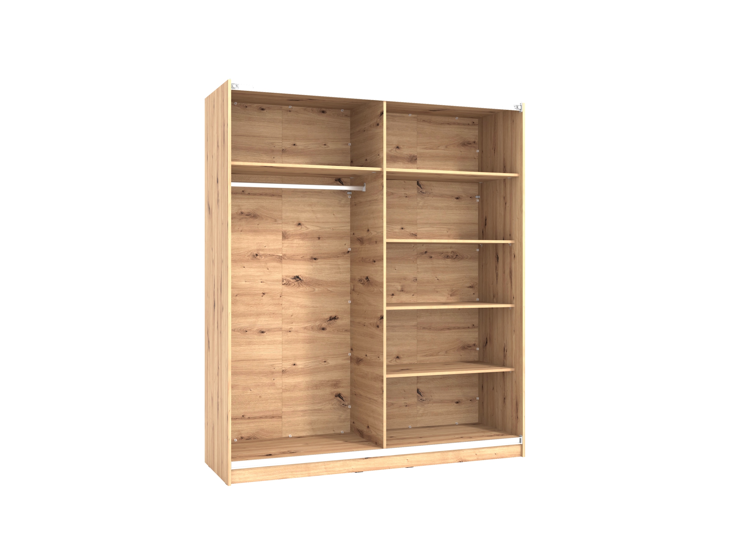 INOSIGN Schwebetürenschrank »Sardinia, Kleiderschrank mit Spiegel, Made in Europe«, viel Stauraum durch grosszügige Innenausstattung, 170 oder 262cm breit