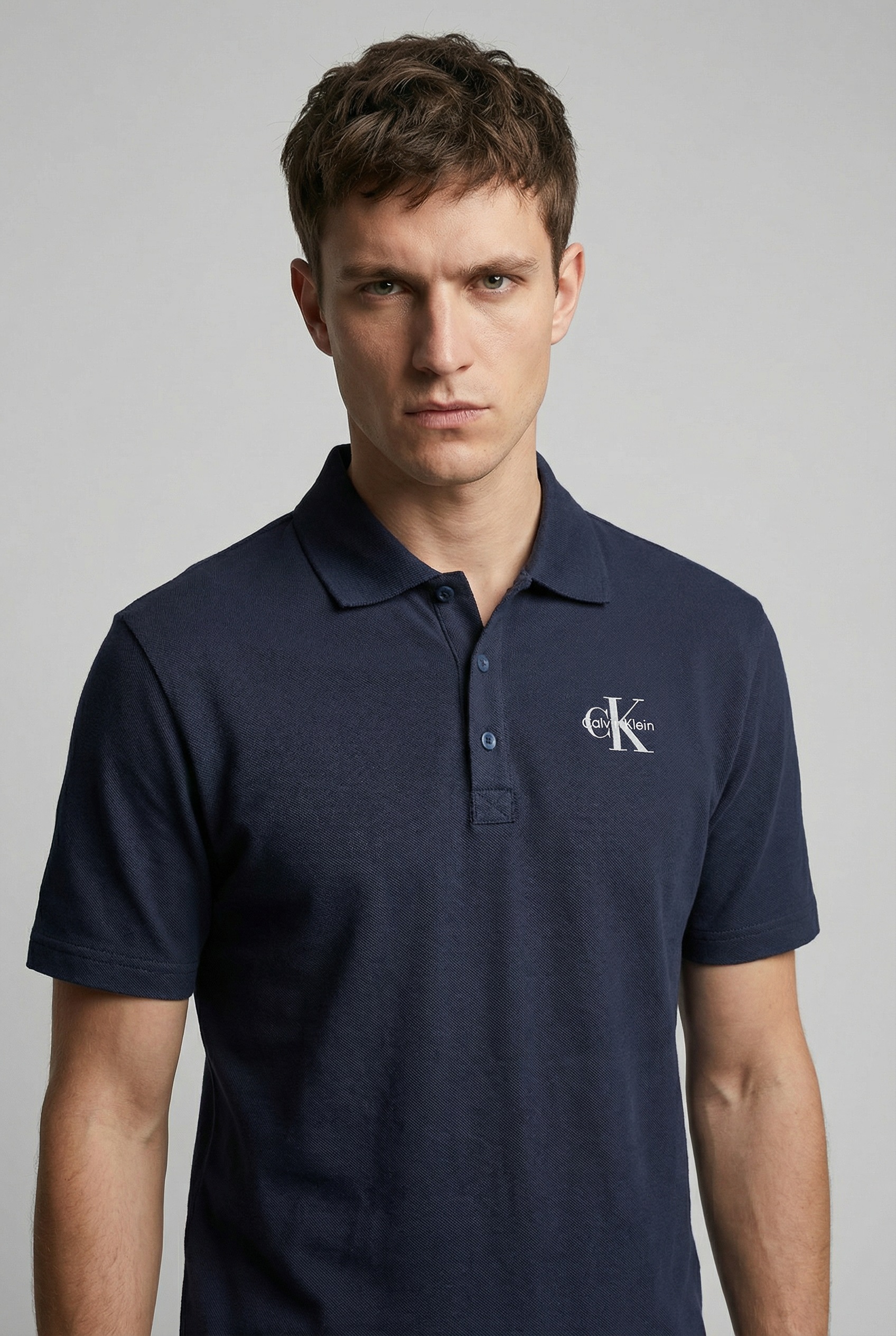 Image of Calvin Klein Jeans Poloshirt "EASY MONOLOGO CASUAL PIQUE" Regular fit mit Polokragen