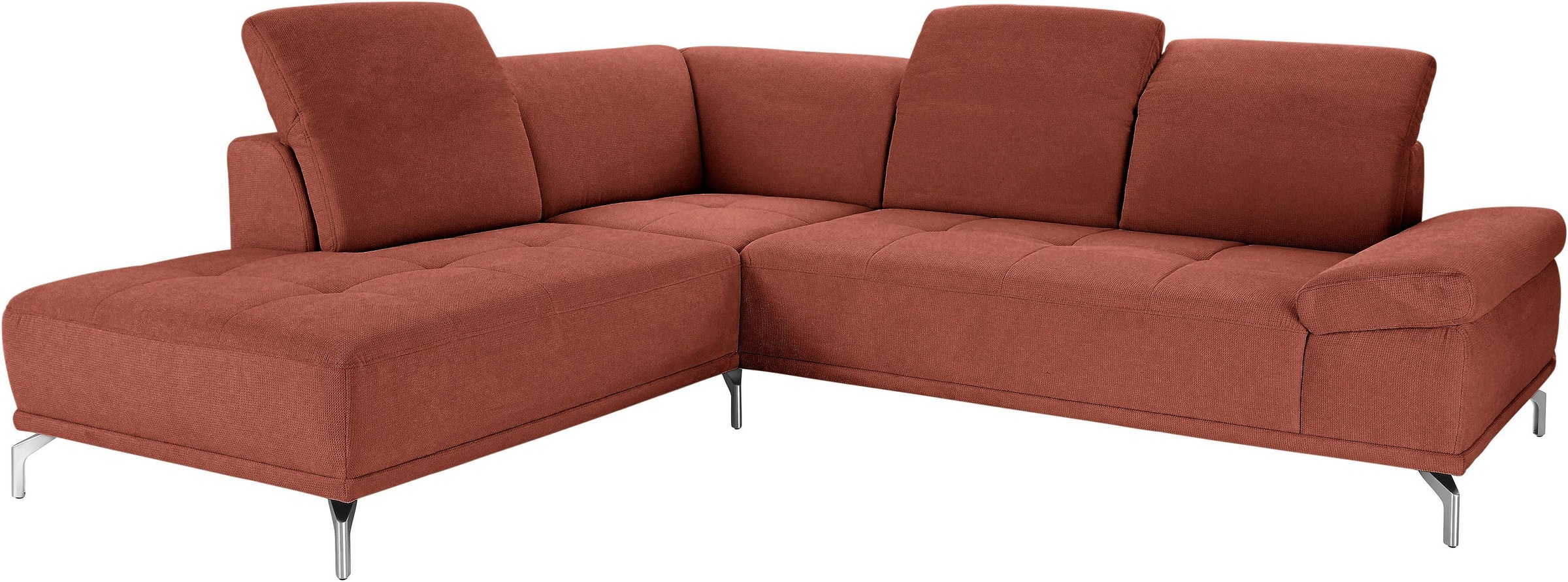 GOODproduct Canapé d'angle »Caluna« incl. réglage de la profondeur d'assise, avec réglage tête et accoudoirs en option