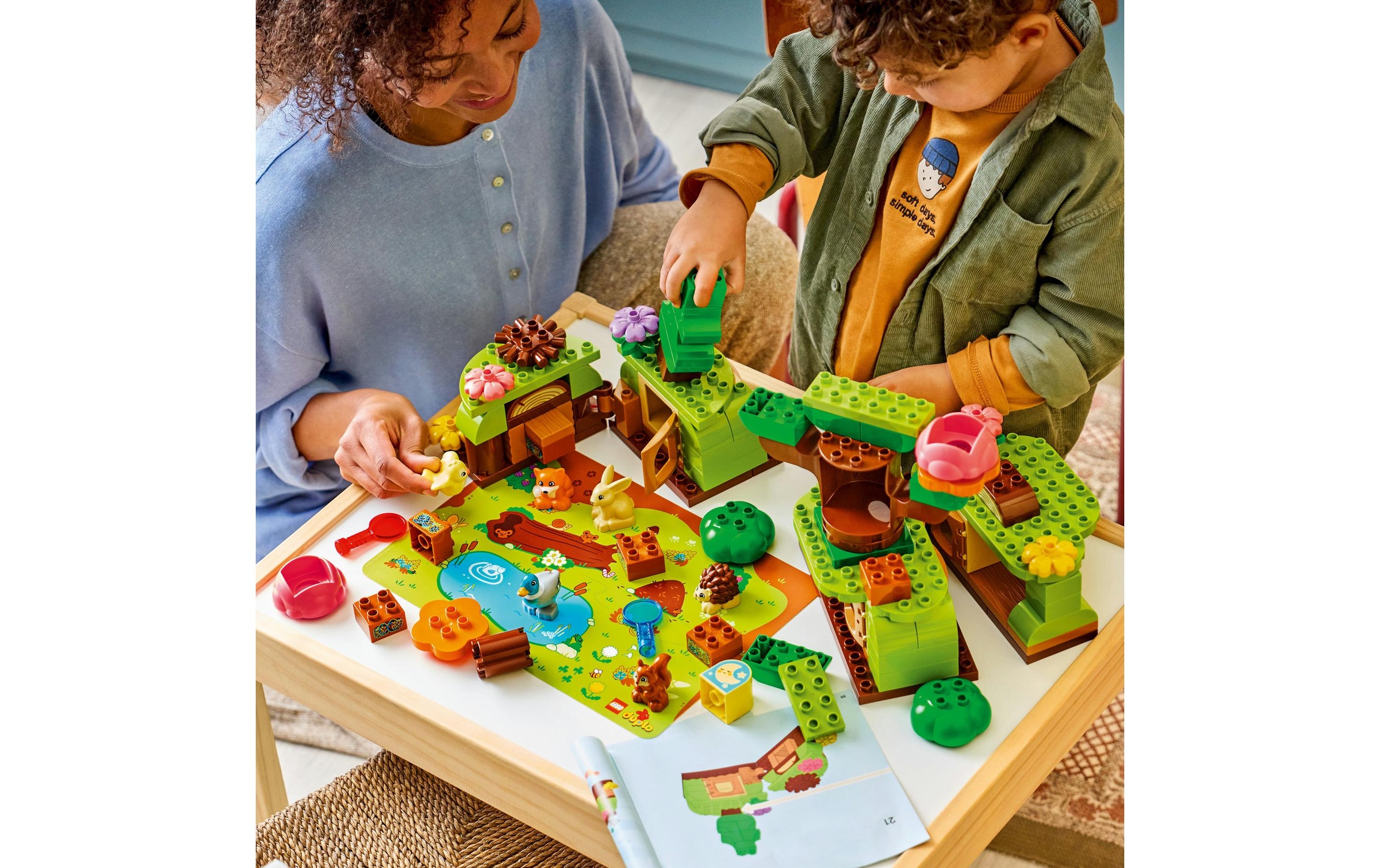 LEGO® Konstruktionsspielsteine »Wald mit wilden Tieren (10480), LEGO DUPLO Town« Made in Europe