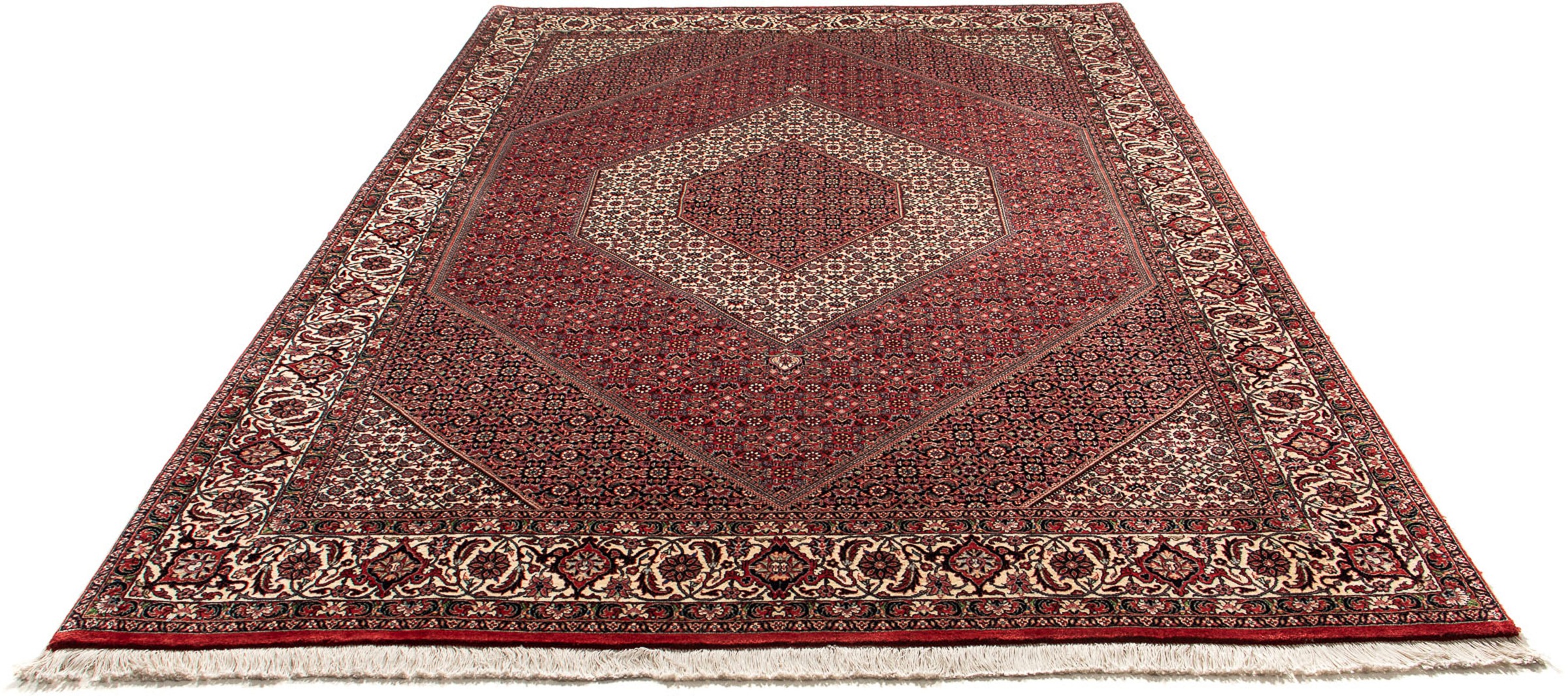 Image of morgenland Orientteppich »Perser - Bidjar - 302 x 204 cm - hellrot«, rechteckig, 15 mm Höhe, Wohnzimmer, Handgeknüpft, Einzelstück mit Zertifikat bei Ackermann Versand Schweiz