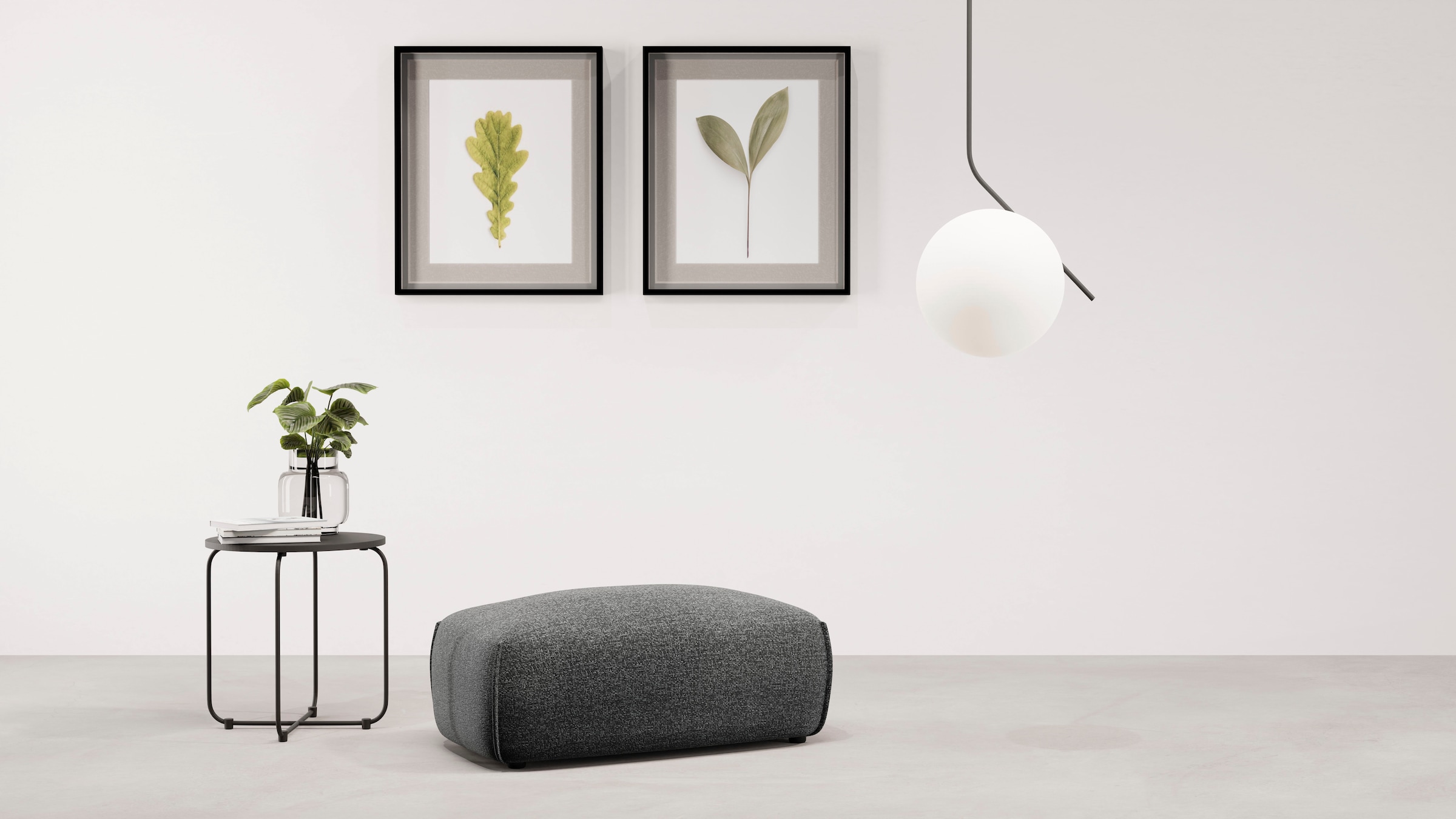 TRENDMANUFAKTUR Polsterhocker »Shawn elegant und bequem« organische Form, mit hochwertigem Bezug