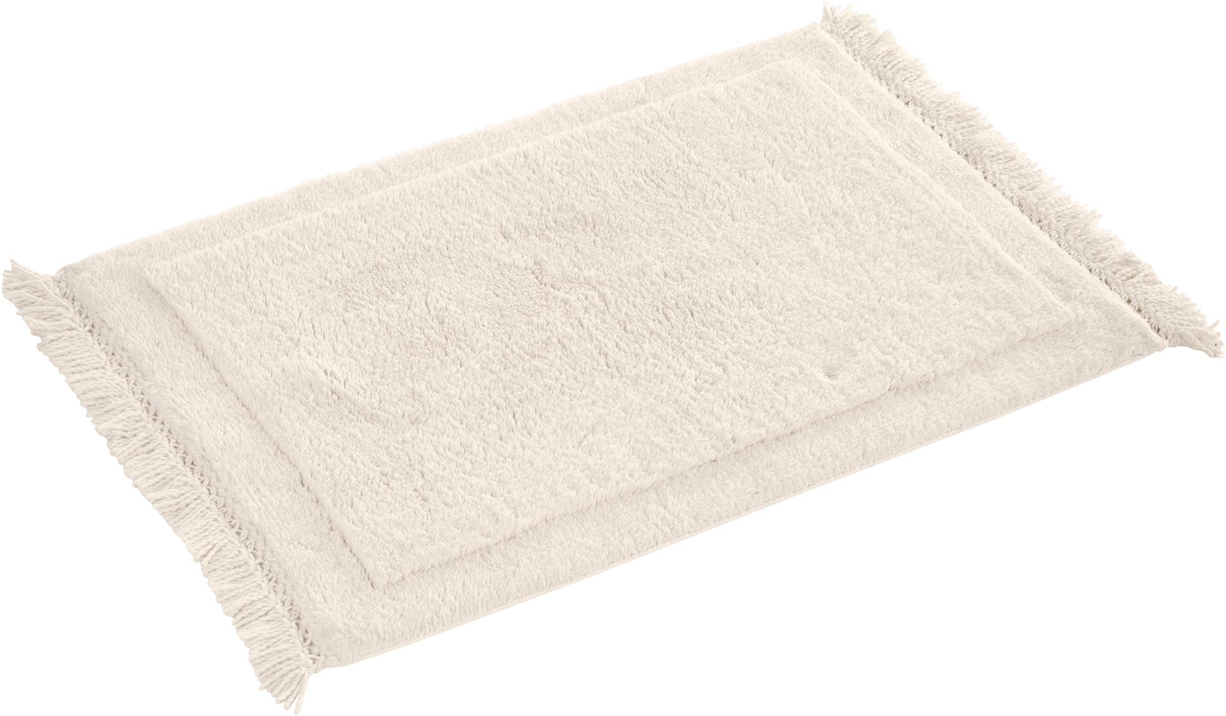 LeGer Home by Lena Gercke Badematte »Tamsin, Badvorleger, Badezimmer Teppich« Höhe 20 mm fussbodenheizungsgeeignet | strapazierfähig mit Fransen, Badteppich, Badematte, Baumwolle