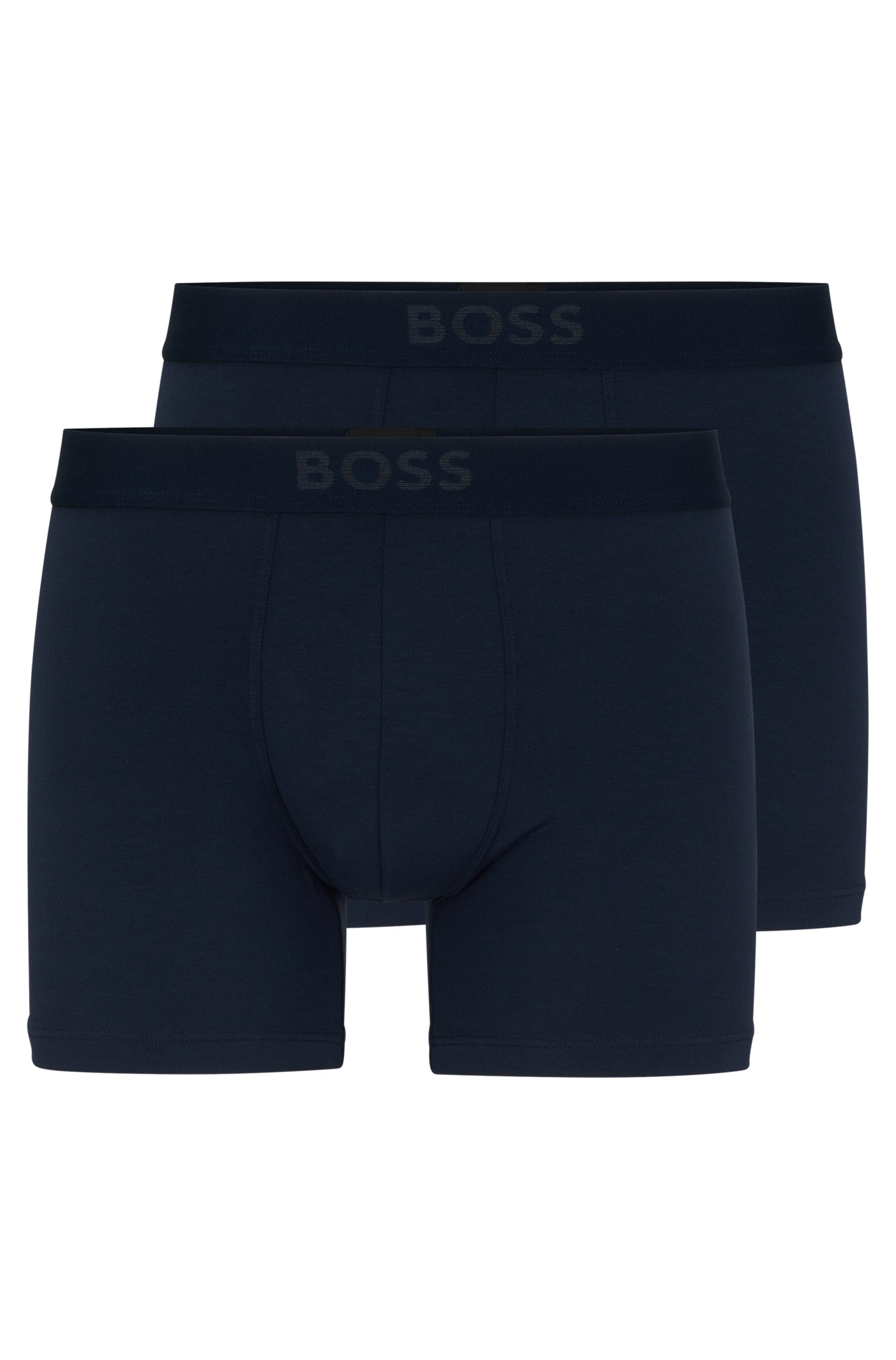 BOSS Boxer »BoxerBr 2P UltraSoft«, (Packung, 2 St., 2er Pack), mit tonalem BOSS Logo-Elastikbund