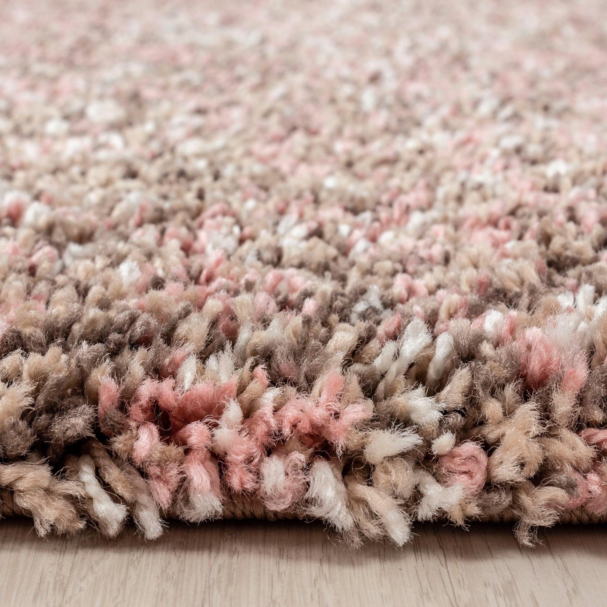 Ayyildiz Teppiche Hochflor-Teppich »Enjoy Shaggy«, rechteckig, 50 mm Höhe, auch als Läufer, Shaggy, Langflor, meliert, Wohnzimmer
