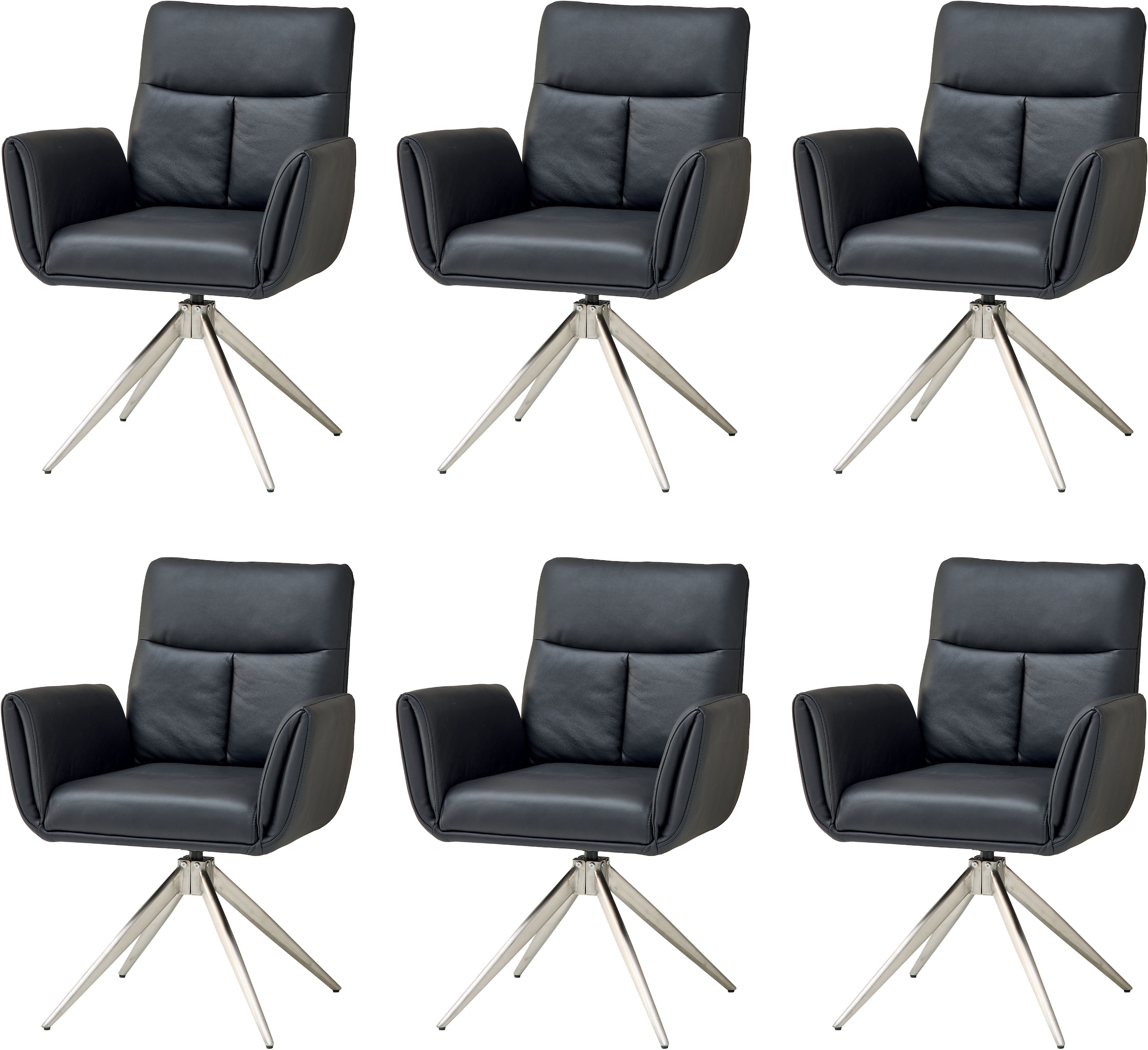 Image of Stolkom Armlehnstuhl "Sofia Premium BxHxT 61x93,5x67 cm" (Set) 6 Stk.Breite 61cm, 360 drehbar mit Auto-Return