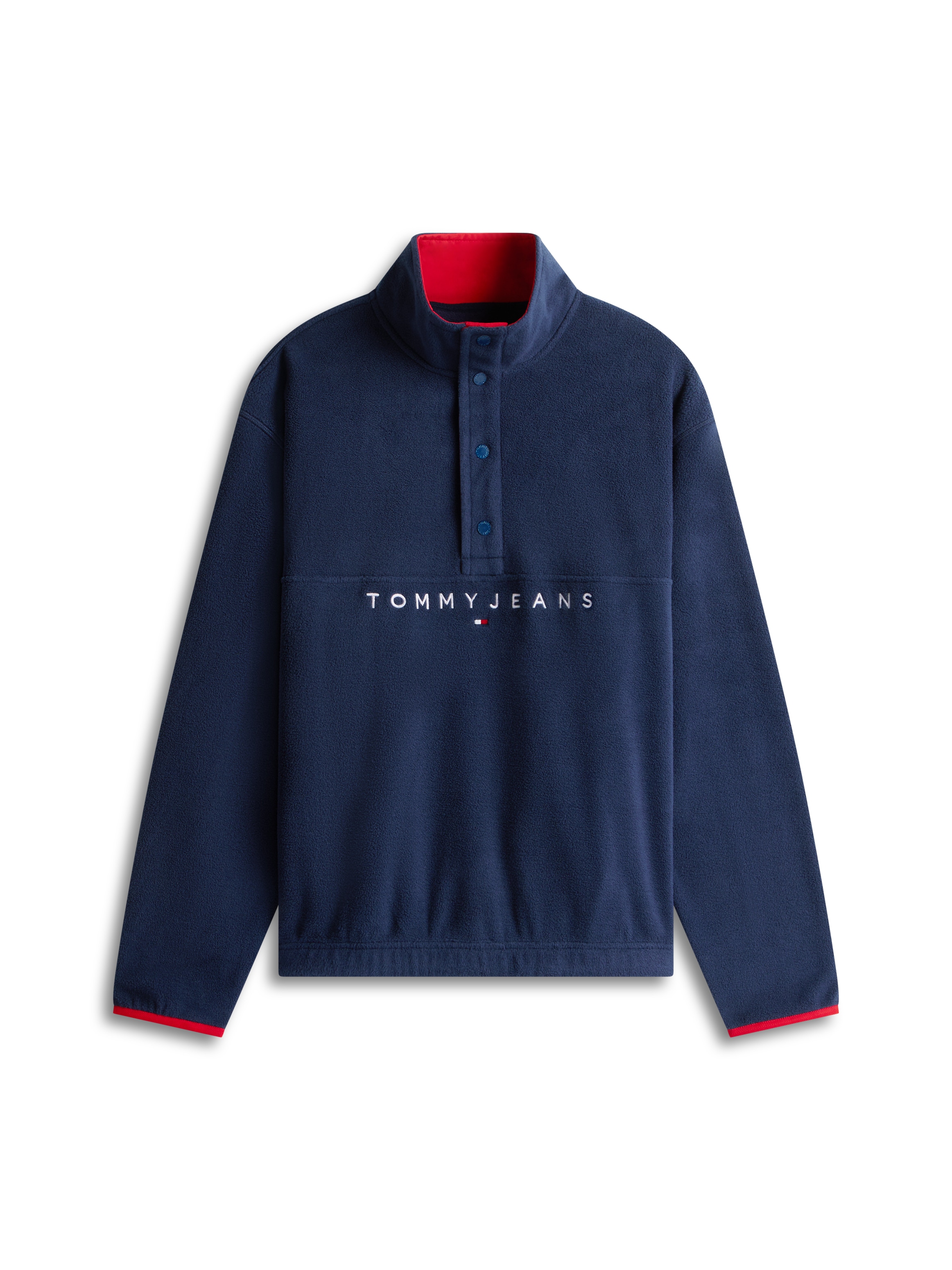 Tommy Jeans Pull en polaire »RRELAXED POP LINEAR MOCK POLAR FLEECE«, coupe décontractée avec col montant
