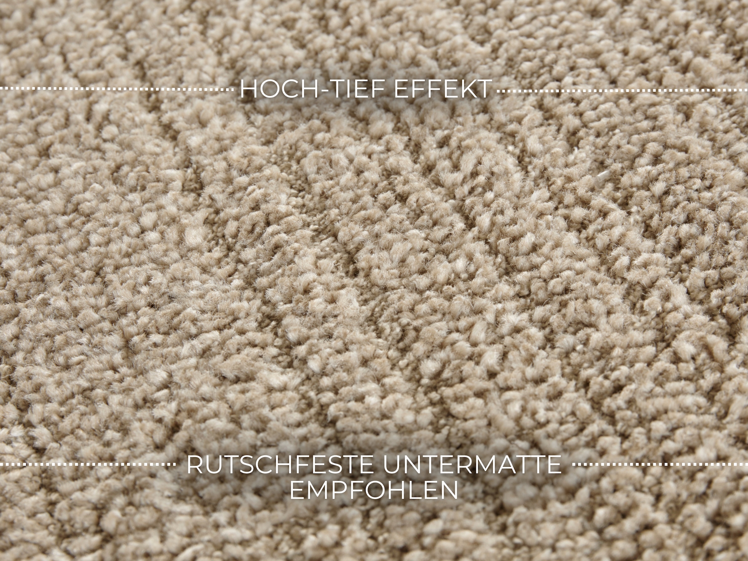 ELLE DECORATION Teppich »Loos«, rechteckig, 14 mm Höhe, Kurzflor, Weich, Uni, Modern, Scandi-Look, Wohnzimmer, Schlafzimmer