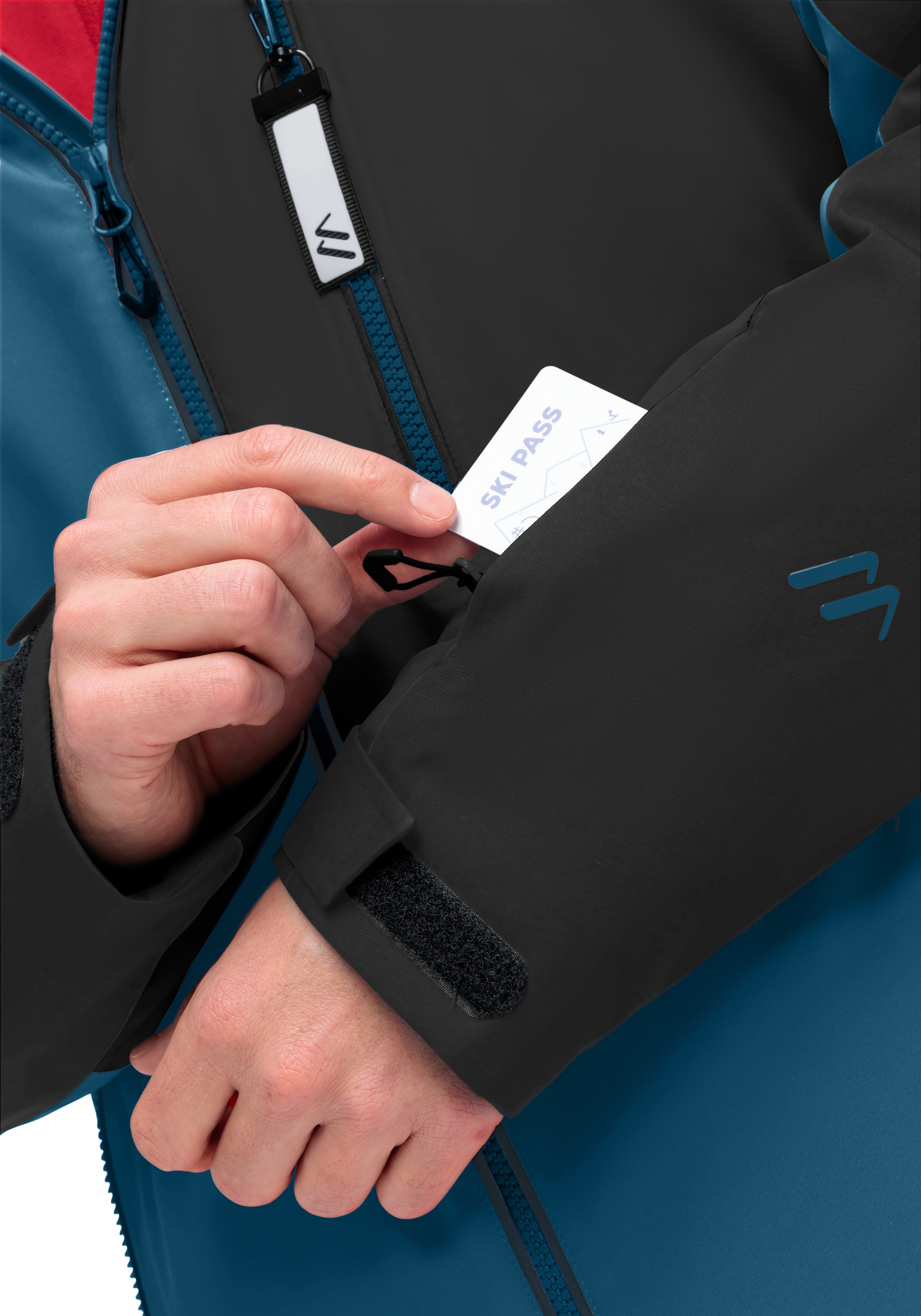 Maier Sports Veste de ski »Oravice« Herren Winterjacke mit RV-Taschen und Kapuze, wasserdicht