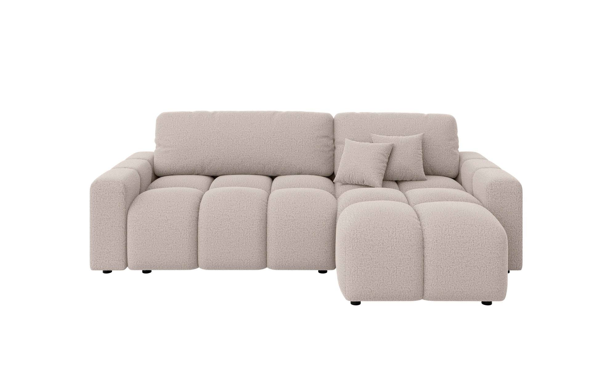 INOSIGN Ecksofa »FELICI, Schlafsofa 233cm, L-Form mit Recamiere beidseitig montierbar«, Designsofa mit Bettfunktion und Bettkasten, Masse B/T/H: 233/142/88 cm