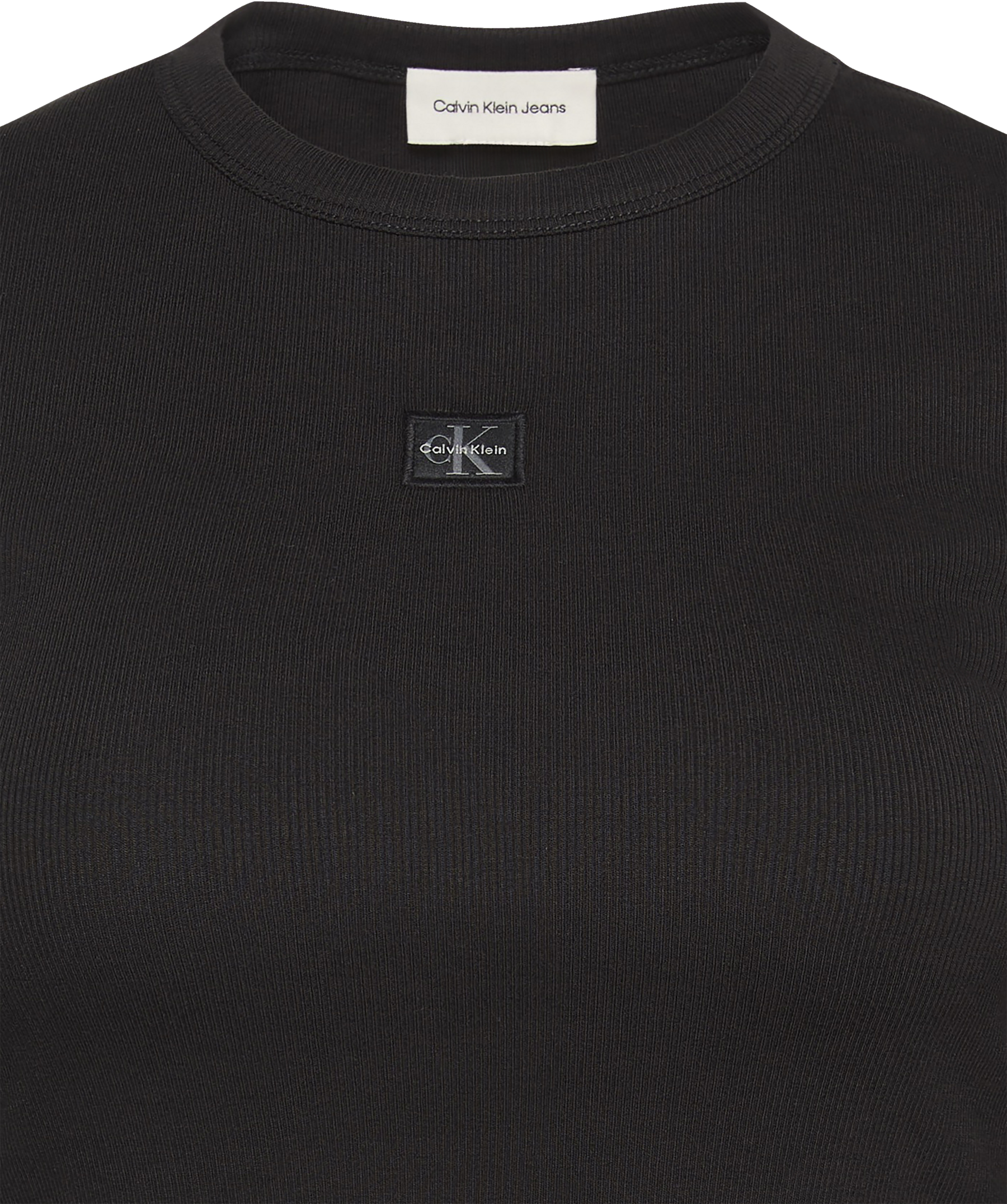 Calvin Klein Jeans Haut de chemise Figurbetonte Passform mit Rundhalsausschnitt