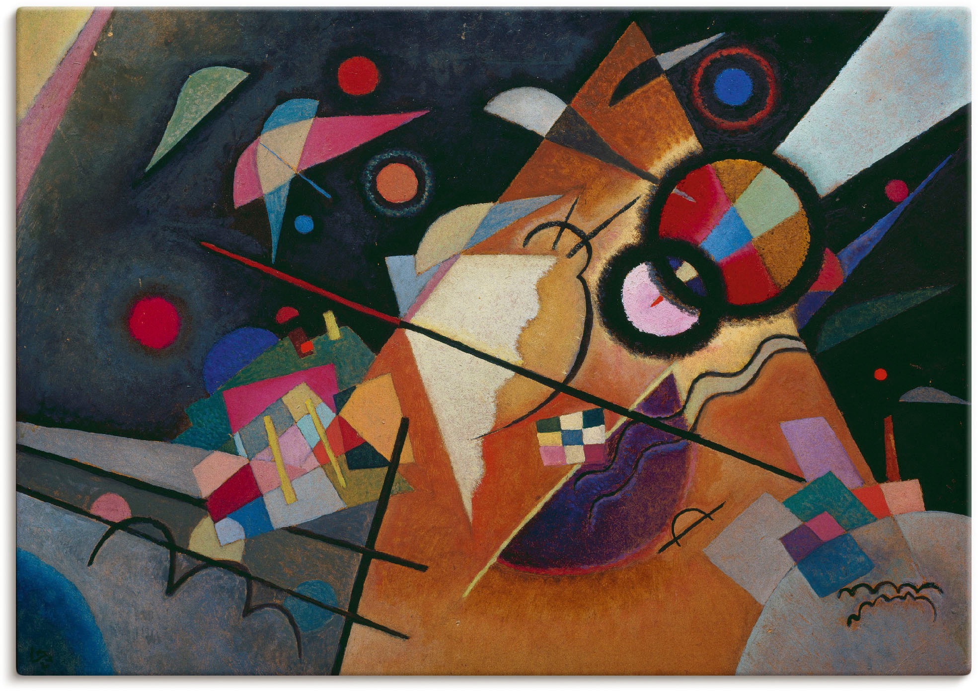 Image of Artland Wandbild »Gelbe Spitze. 1924«, Muster, (1 St.), in vielen Grössen & Produktarten -Leinwandbild, Poster, Wandaufkleber / Wandtattoo auch für Badezimmer geeignet bei Ackermann Versand Schweiz