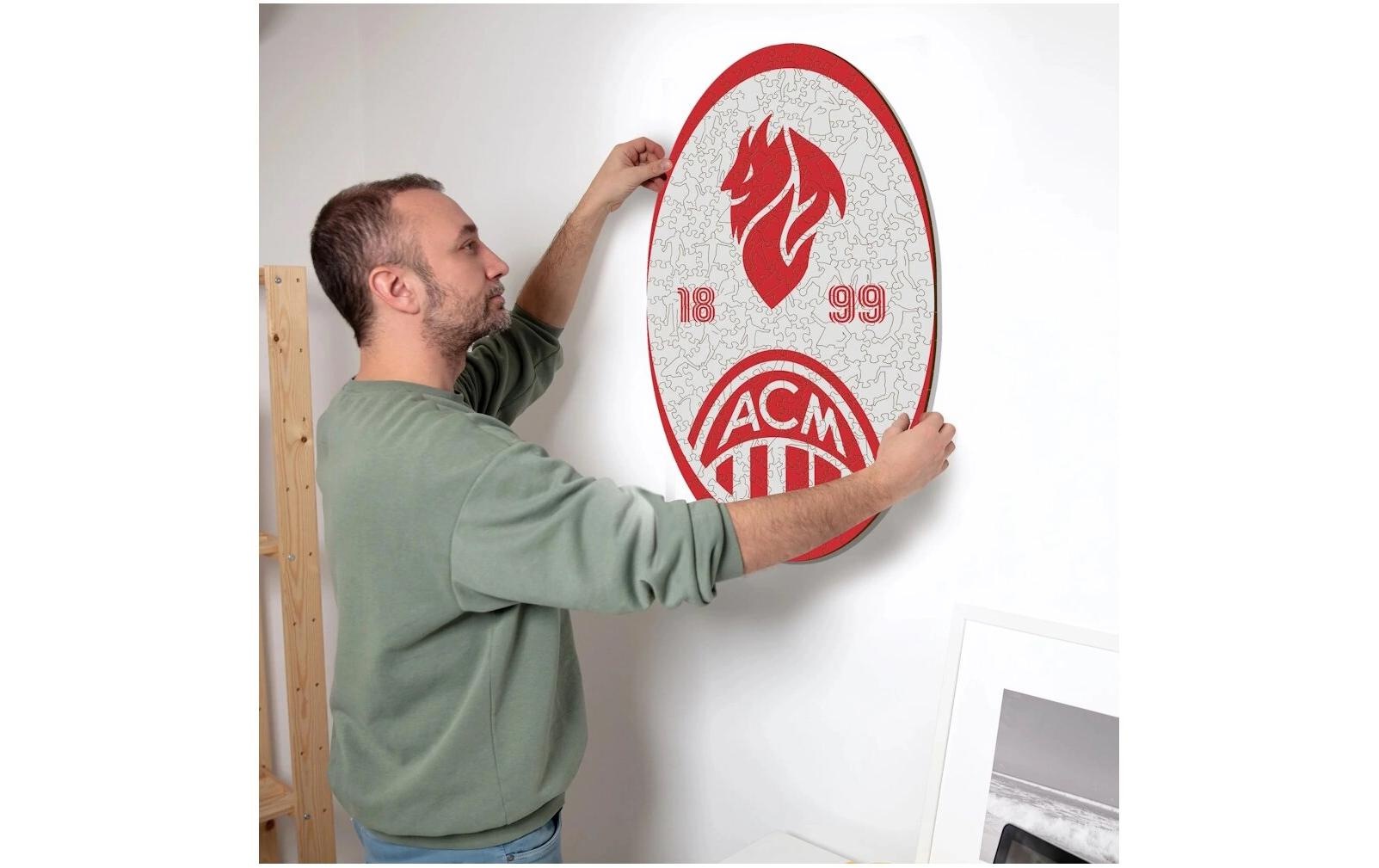   Puzzle »Iconic AC Milan – Retro Logo« Holzart: Birke (Herkunftsland: China)