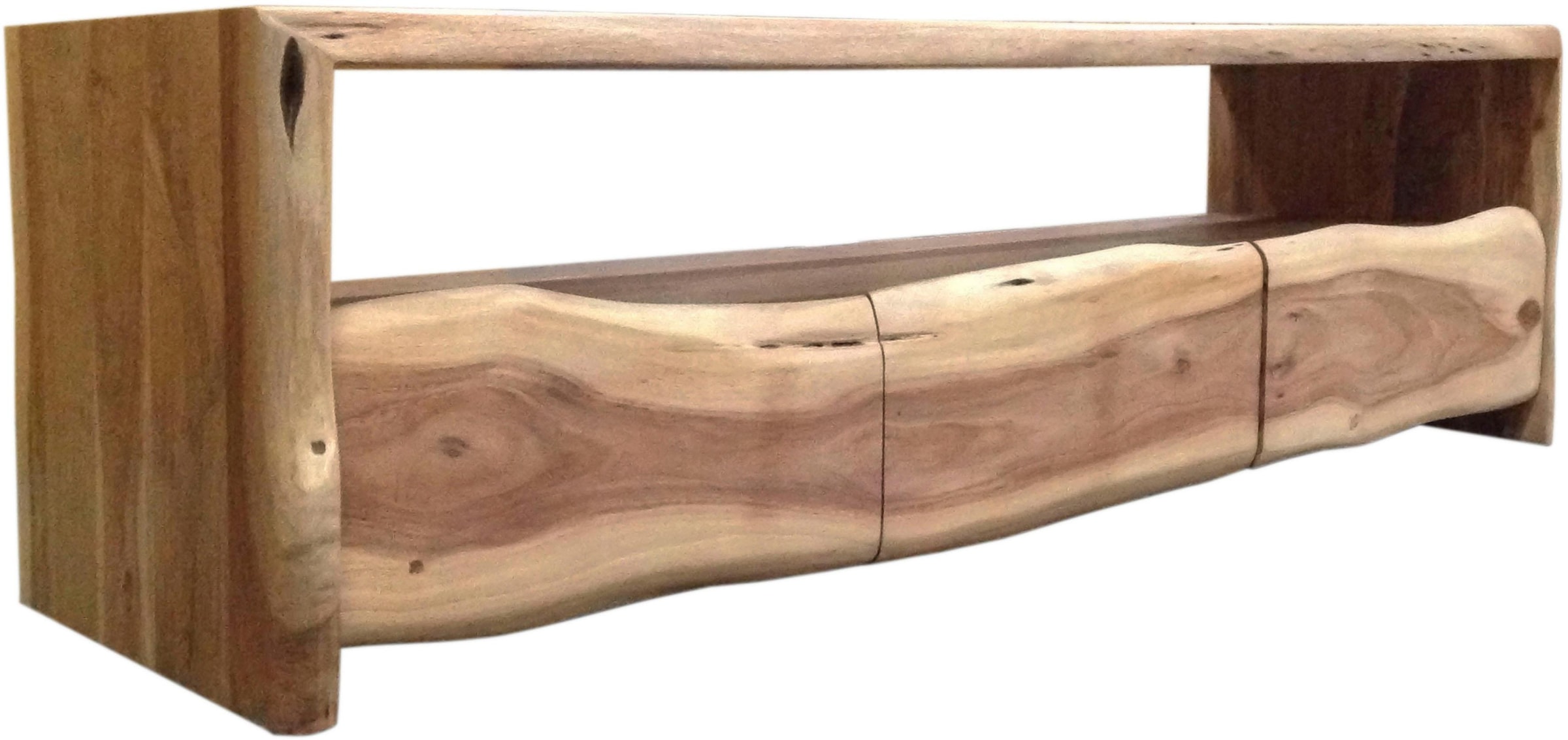 SIT Table basse »Massives Lowboard aus Akazienholz mit natürlicher Baumkante« Acacia massif, avec bord naturel, commode