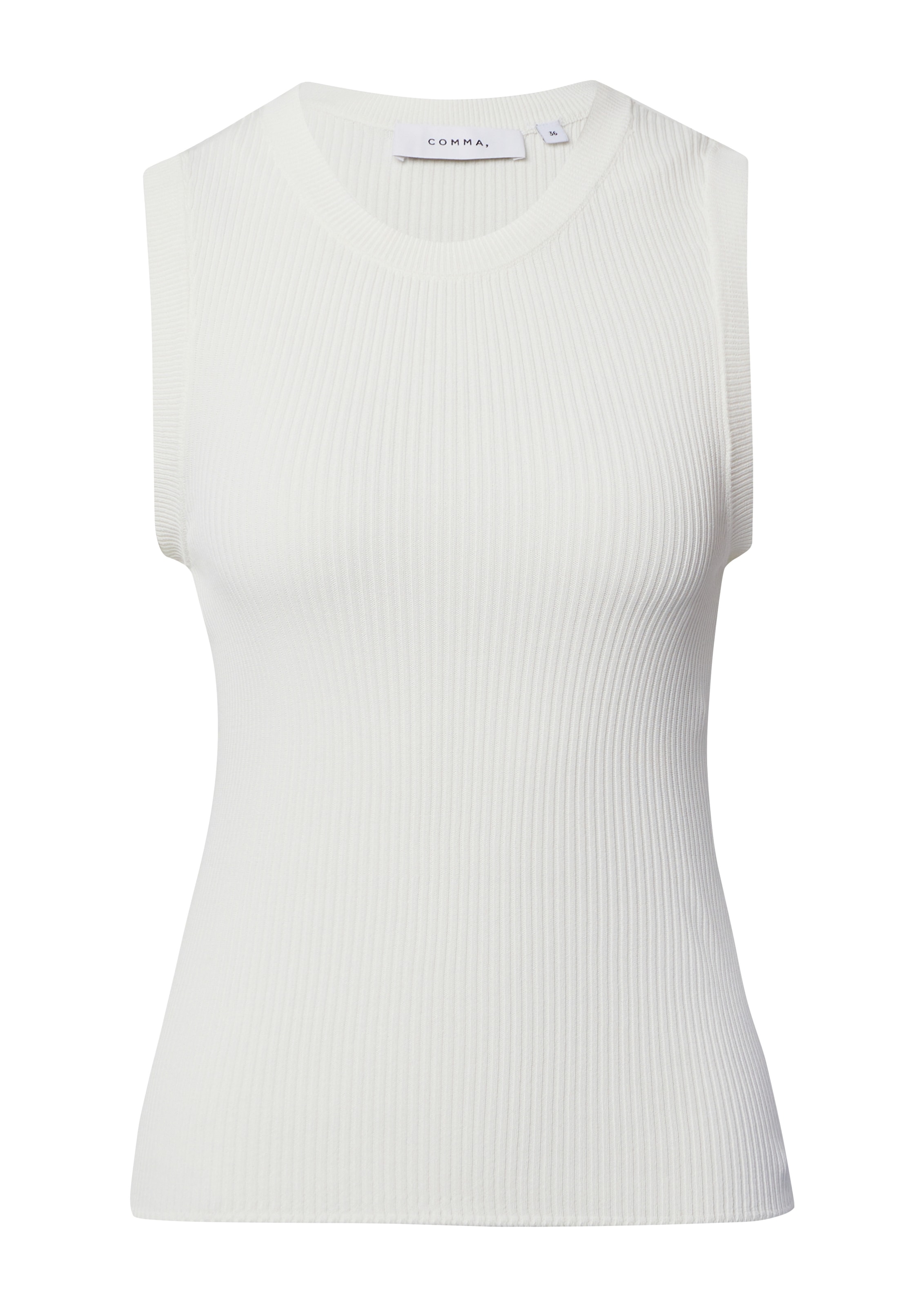 Comma Top en tricot en mélange viscose coupe slim