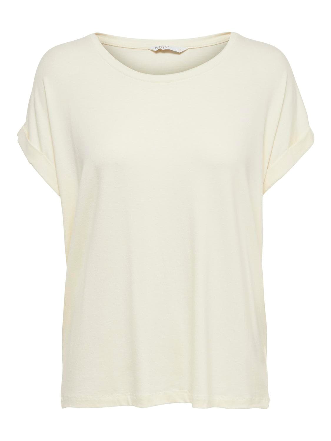 ONLY T-Shirt »ONLMOSTER S/S O-NECK TOP NOOS JRS«, mit Aufschlag am Arm