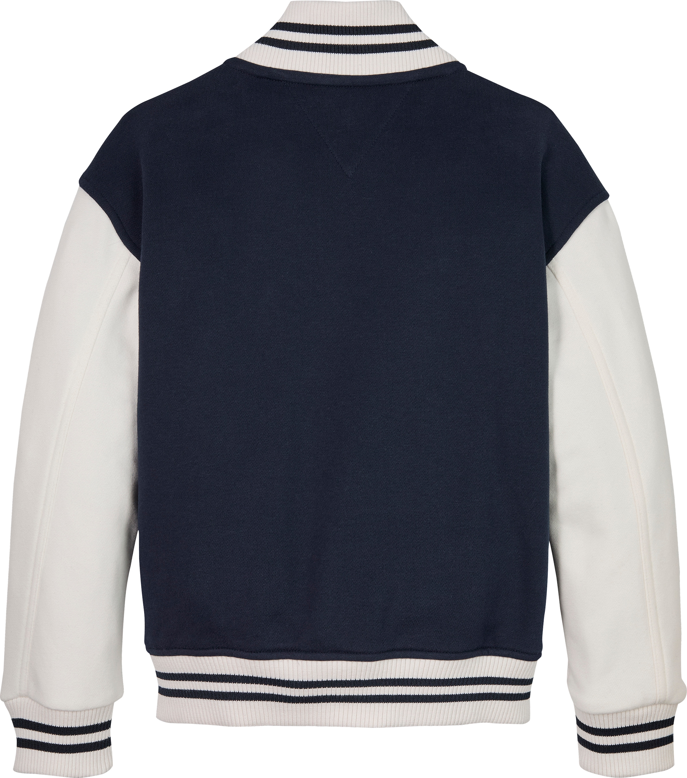 Tommy Hilfiger Sweatjacke »U MINI CORP LOGO BOMBER«, mit kontrastfarbenen Ärmeln, mit Logodruck