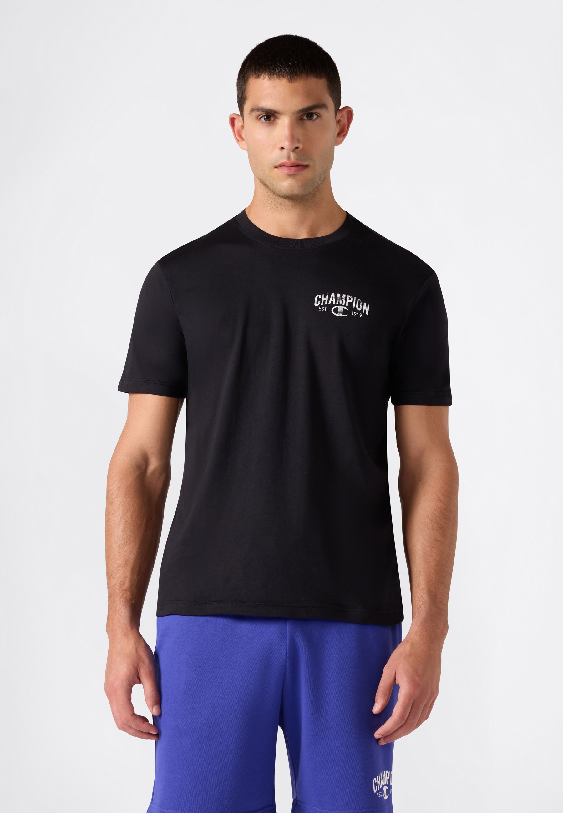 Image of Champion T-Shirt "SPORTWEAR T-SHIRT Standard Fit" mit sportlichem Look, Kurzarm-Design, aus Baumwolle, Standard Fit