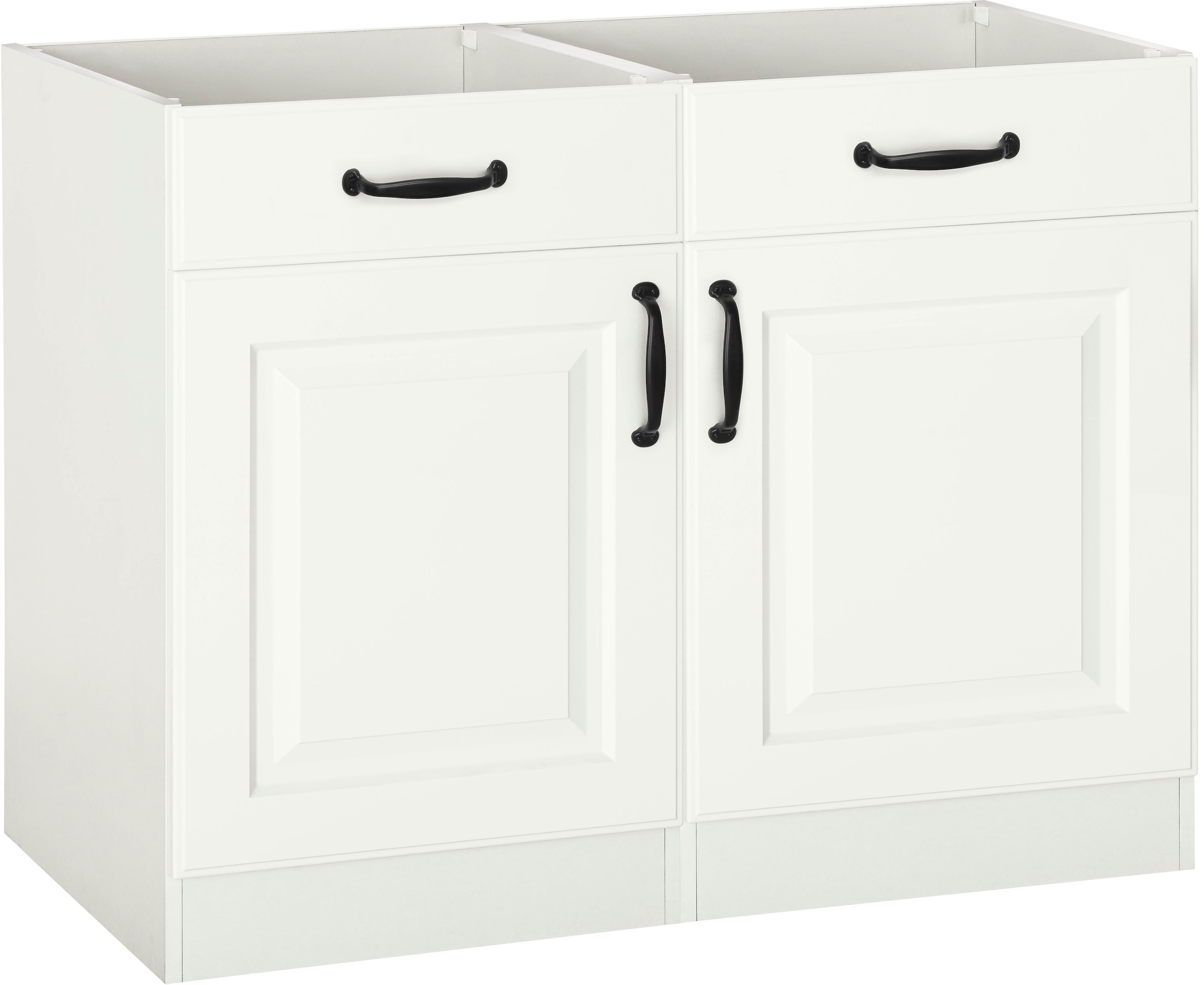 Image of wiho Küchen Unterschrank "Erla" 100 cm breit mit Kassettenfront, ohne Arbeitsplatte