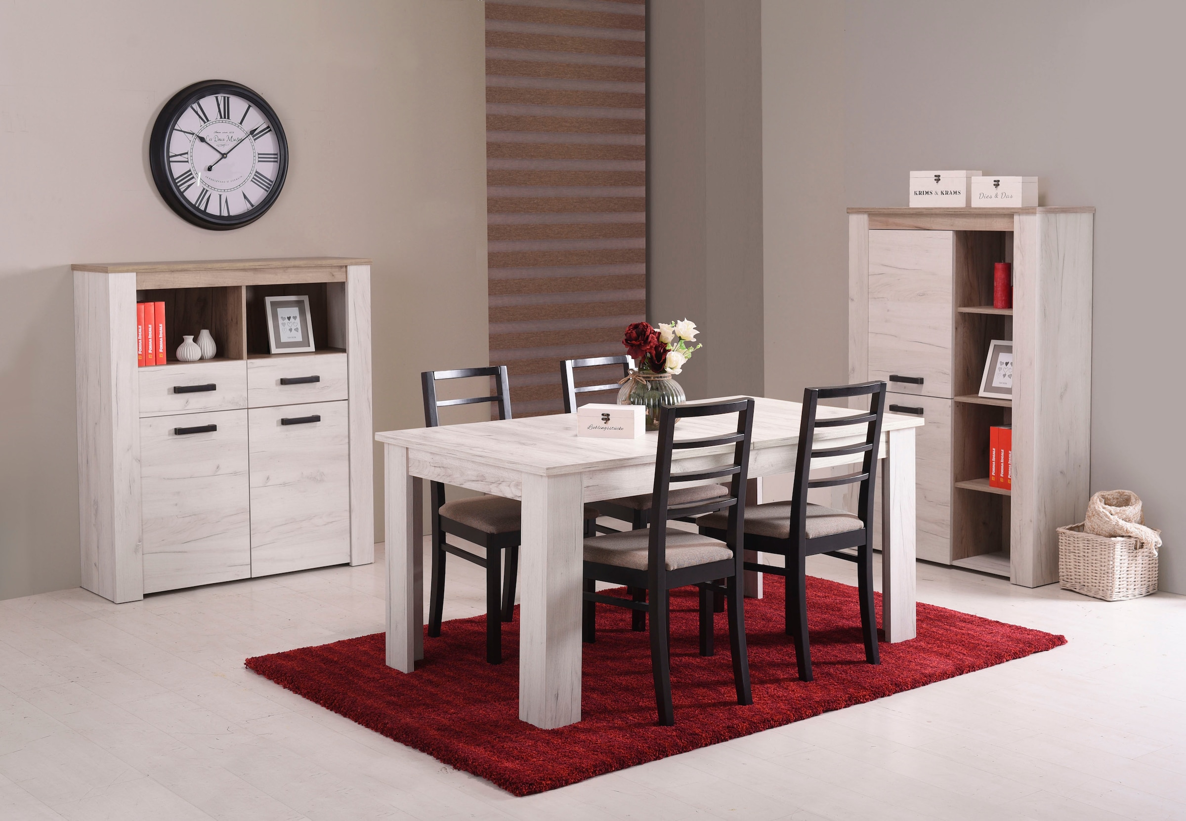 INOSIGN Esstisch »Oscar« Verlängerbar durch Einlegeplatte (40cm)