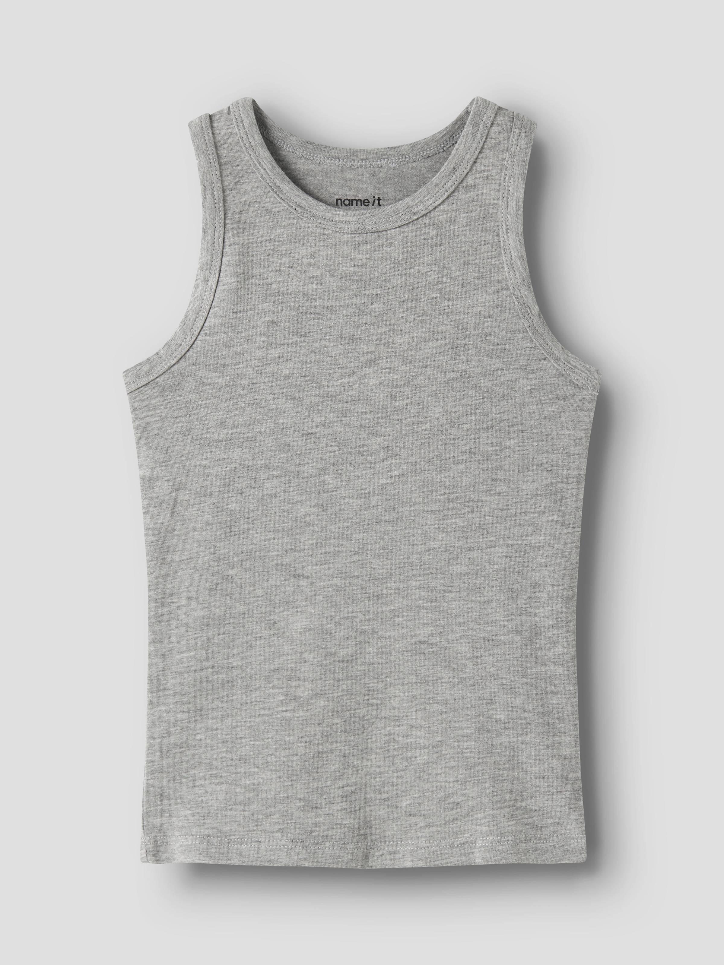 Name It Sous-chemise »NKMTANK für Jungen mit Streifen im 4er-Pack« Paquet, 4 cuis rayé, décontracté, coupe régulière, mélange coton, col rond