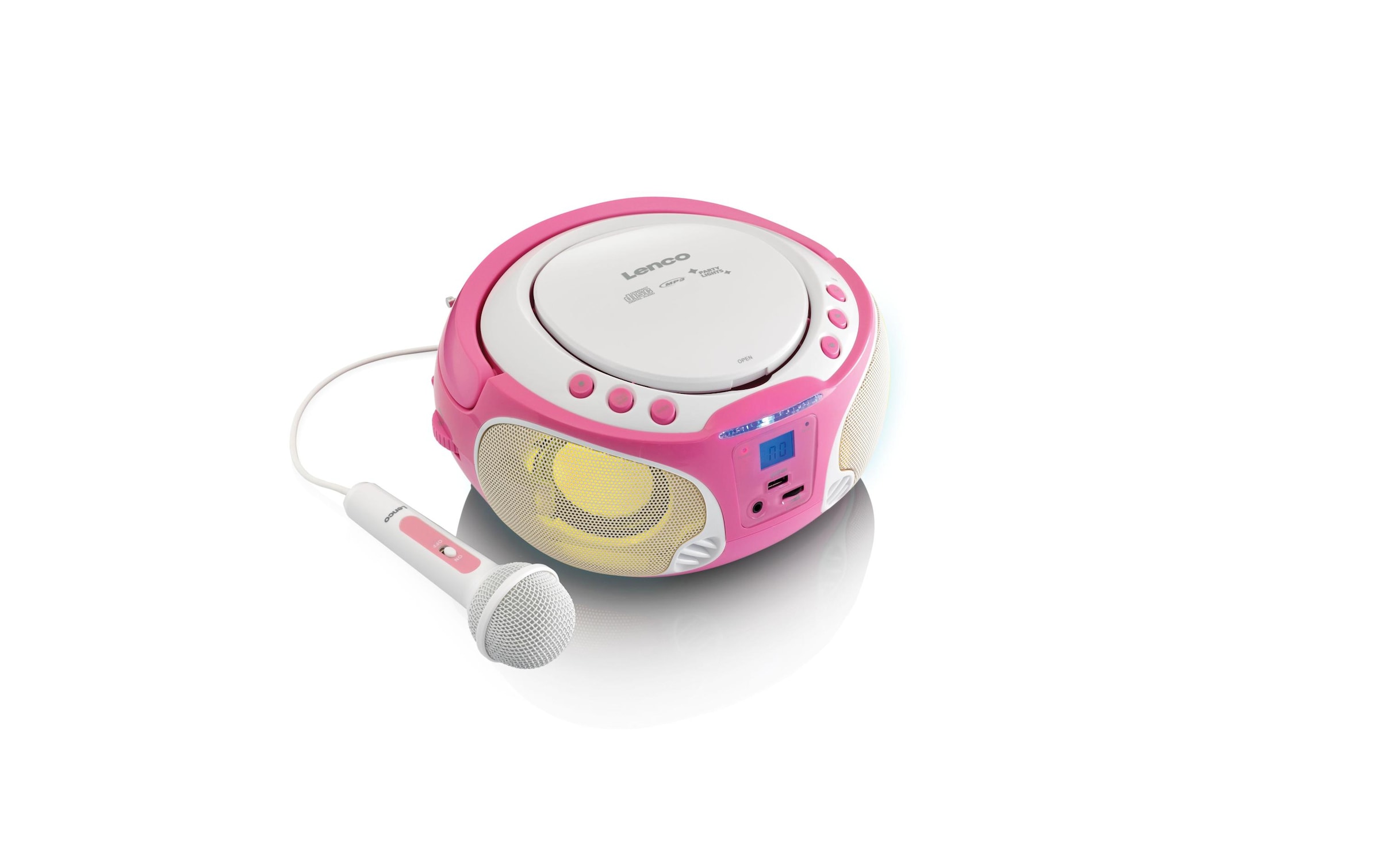 Lenco Radio »Portable Radio/CD-Player SCD-650 Pink«, (CD FM-Tuner)